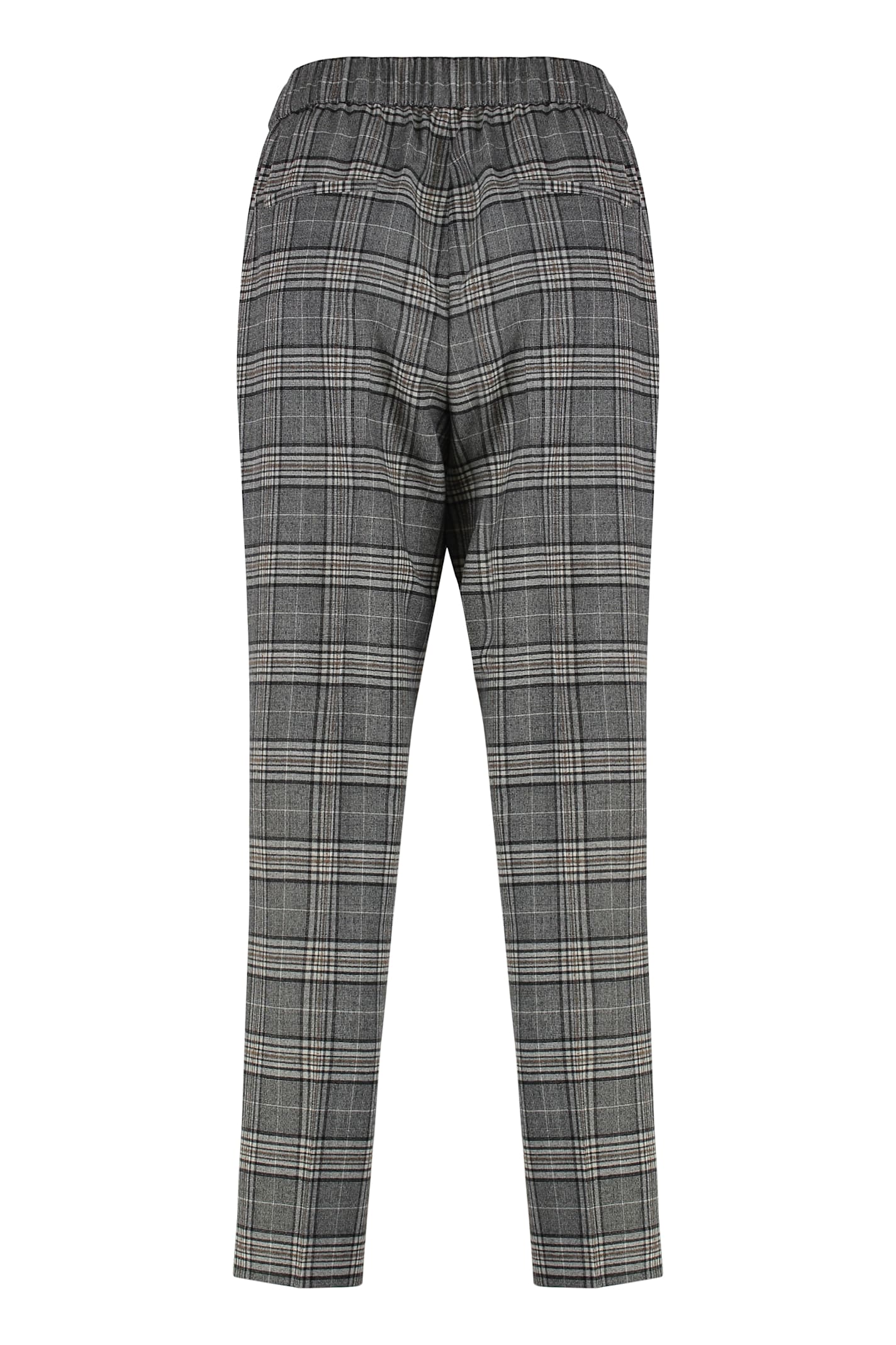 Peserico Wool Trousers In Gray