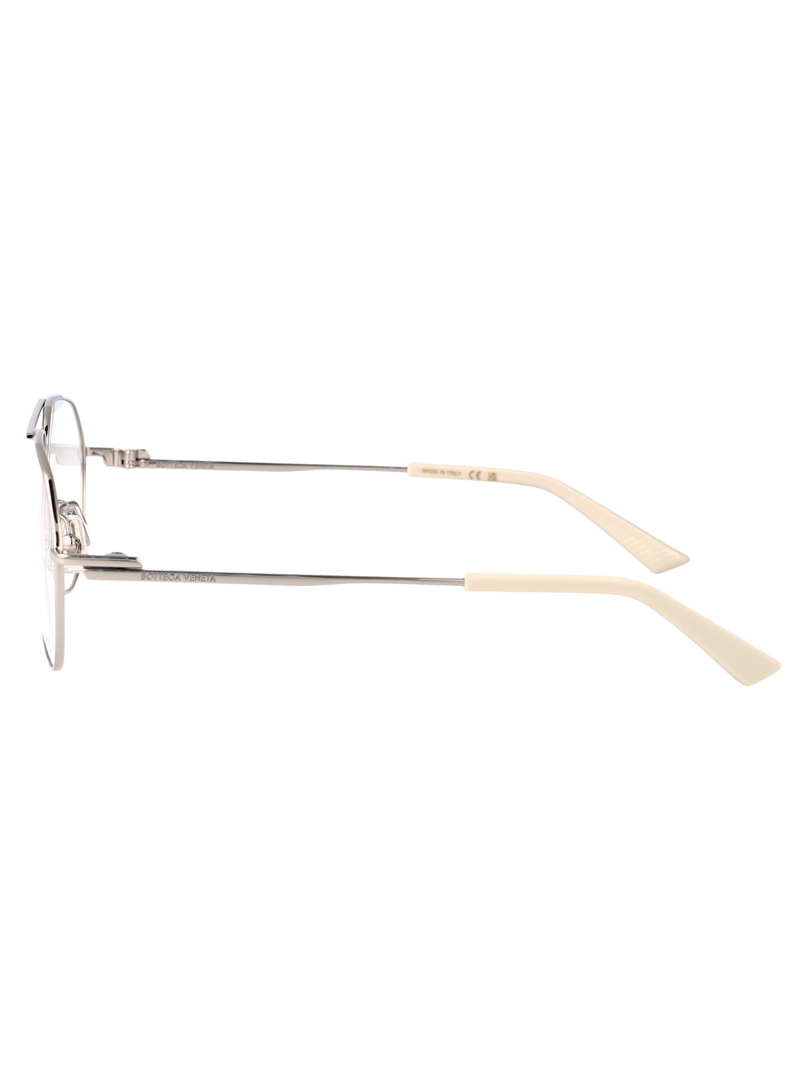 Bottega Veneta Bv1302o Glasses In Silver