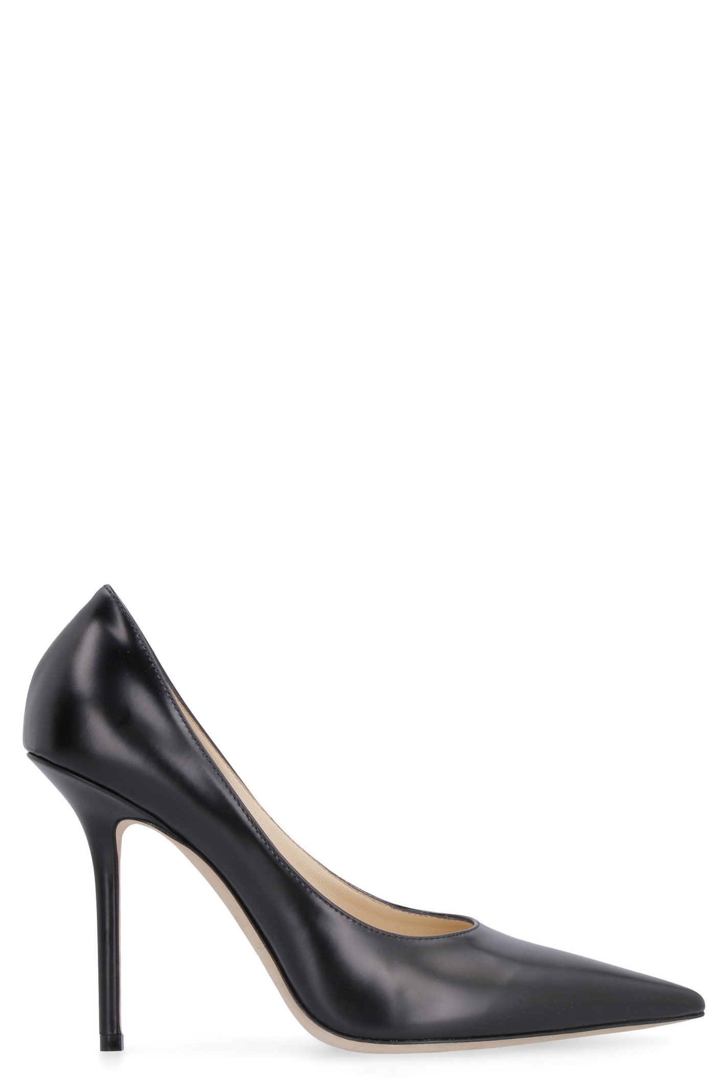 Buy Jimmy Choo Ava Leather Pointy-toe Pumps online, shop Jimmy Choo shoes with free shipping