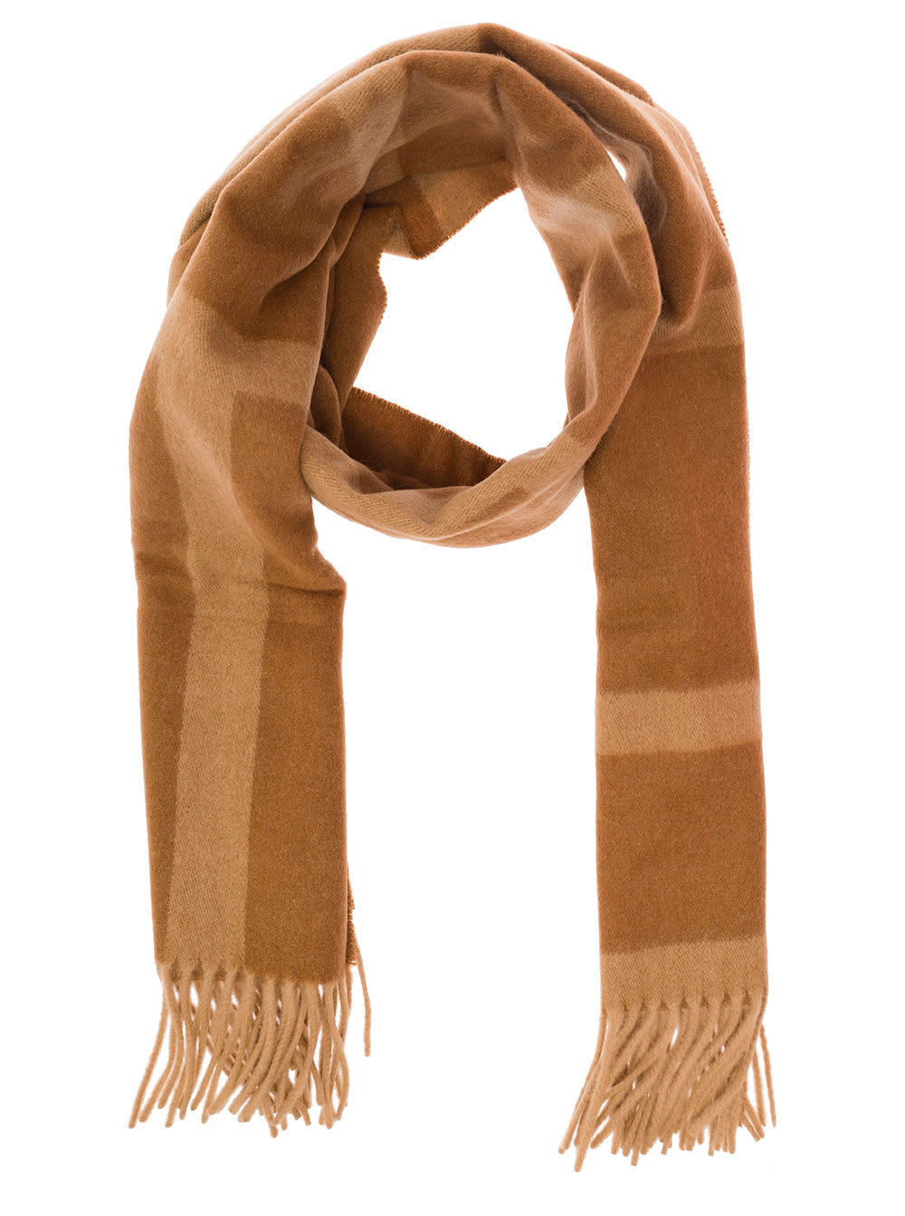 Totême - Brown Monogram Wool & Cashmere Scarf