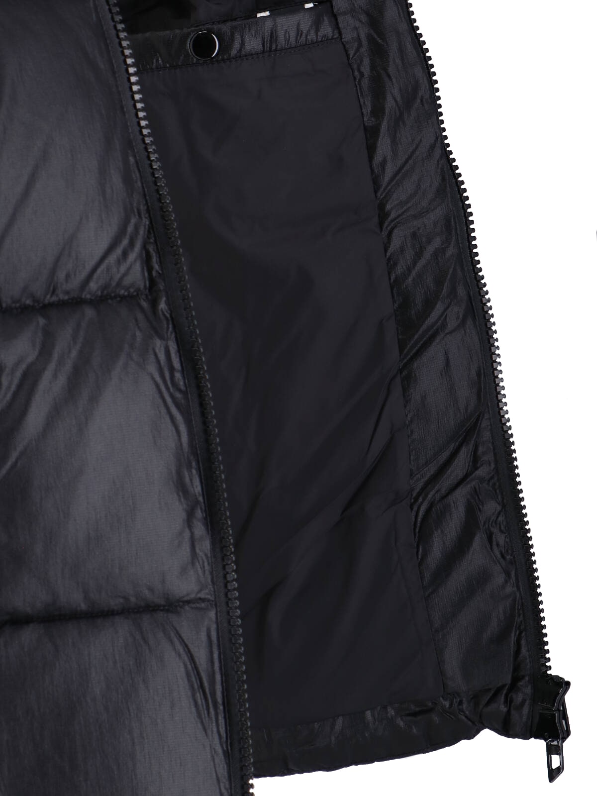 Diesel Mens 9xx W-ostend Hooded Shiny-ripstop Puffer Jacket In Black