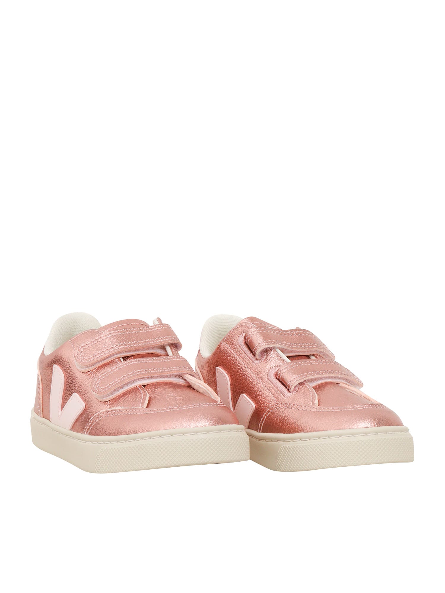 Veja Small V-12 Leath Nacre_lassi Sneakers In Pink