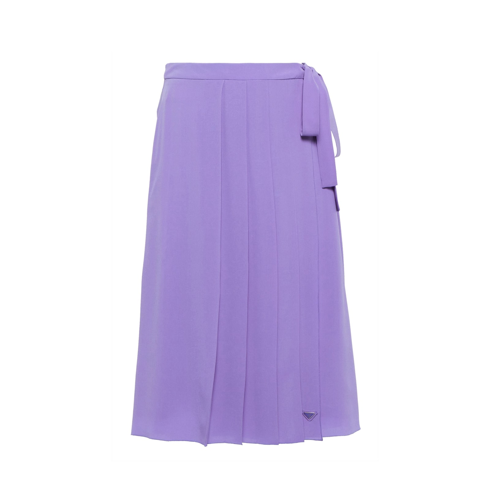 Prada Pleated Silk Skirt