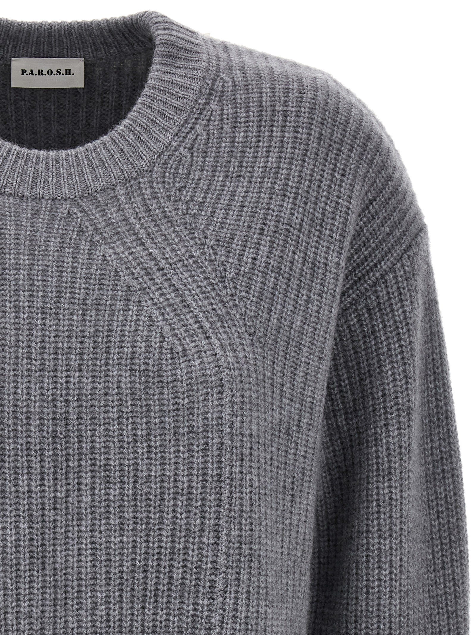 Shop P.a.r.o.s.h Cashmere Sweater In Grigio