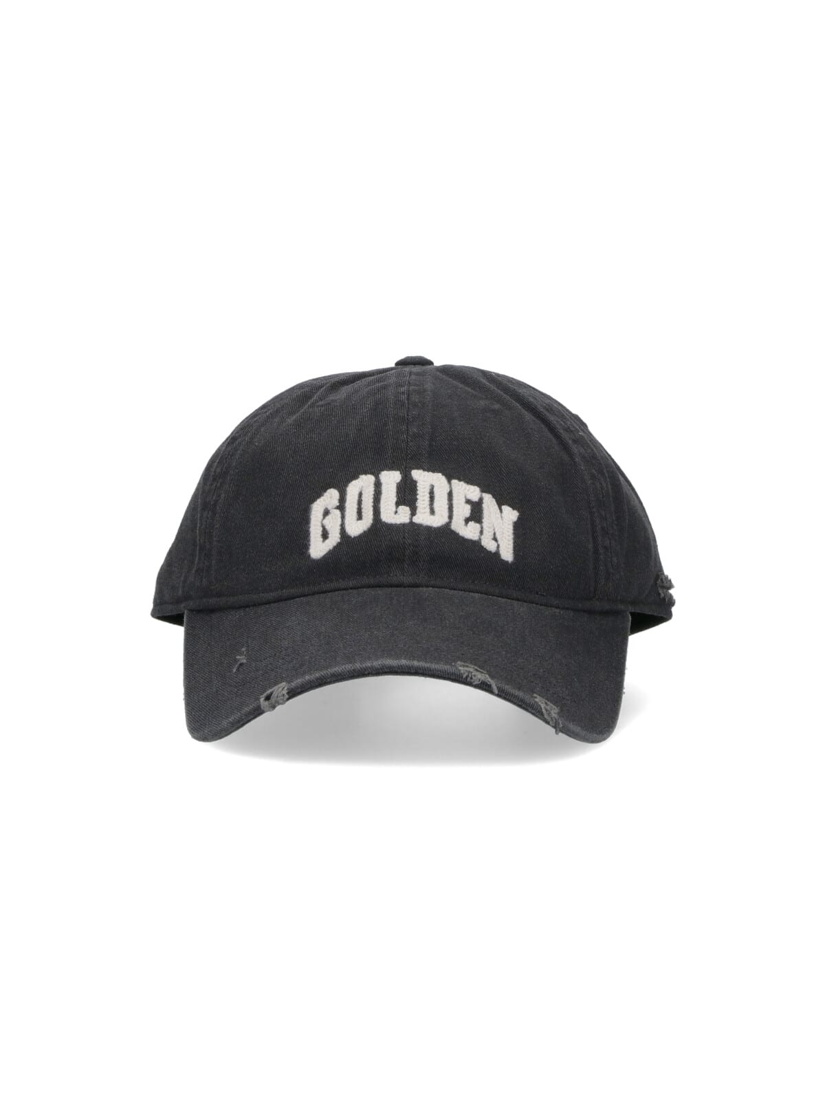 Golden Goose Logo Baseball Cap In Gray