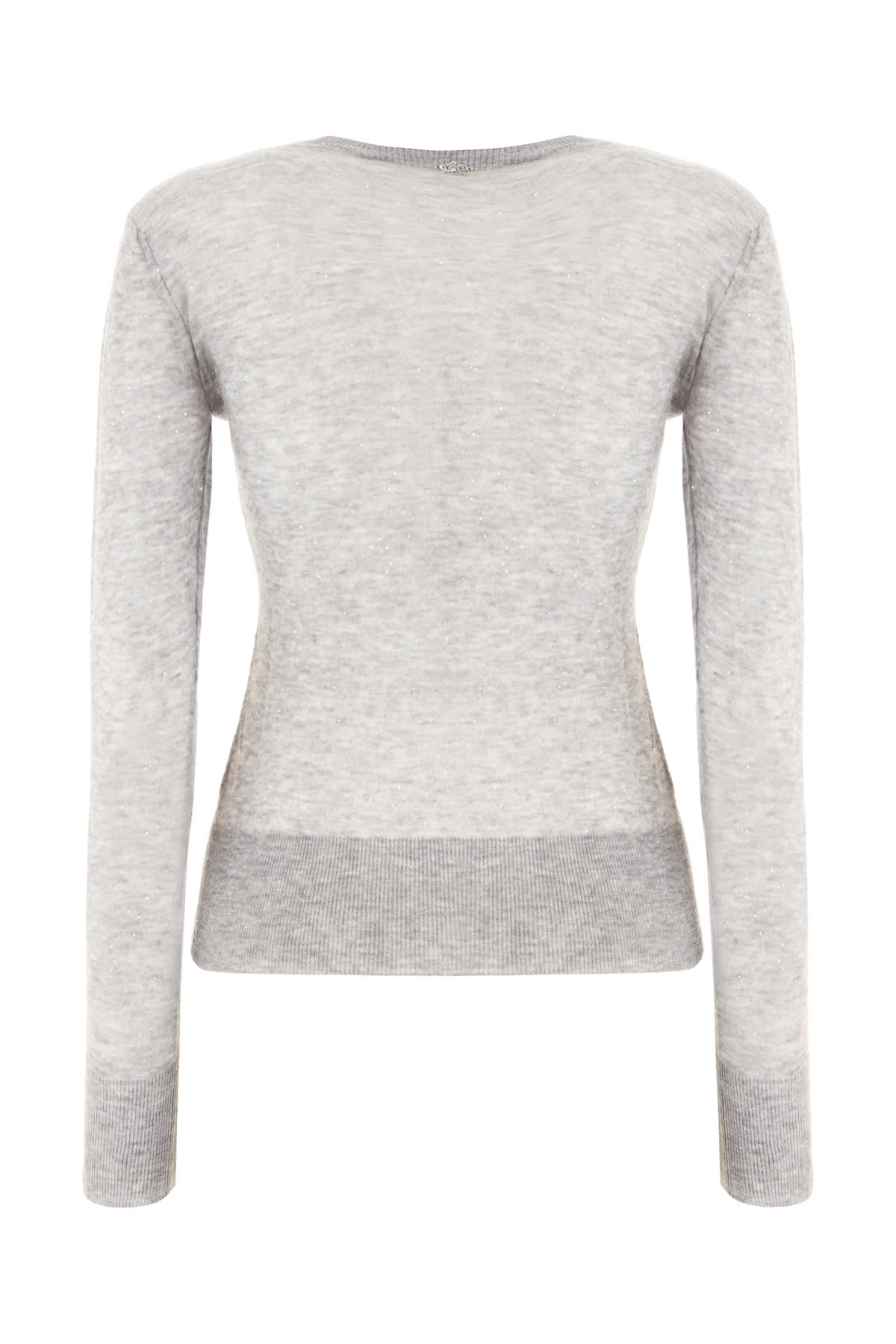 Genny Grey Wool Blend Sweater In Gray