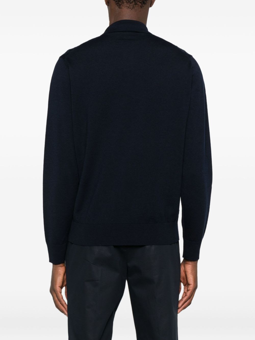 Corneliani Wool Sweater In Blue