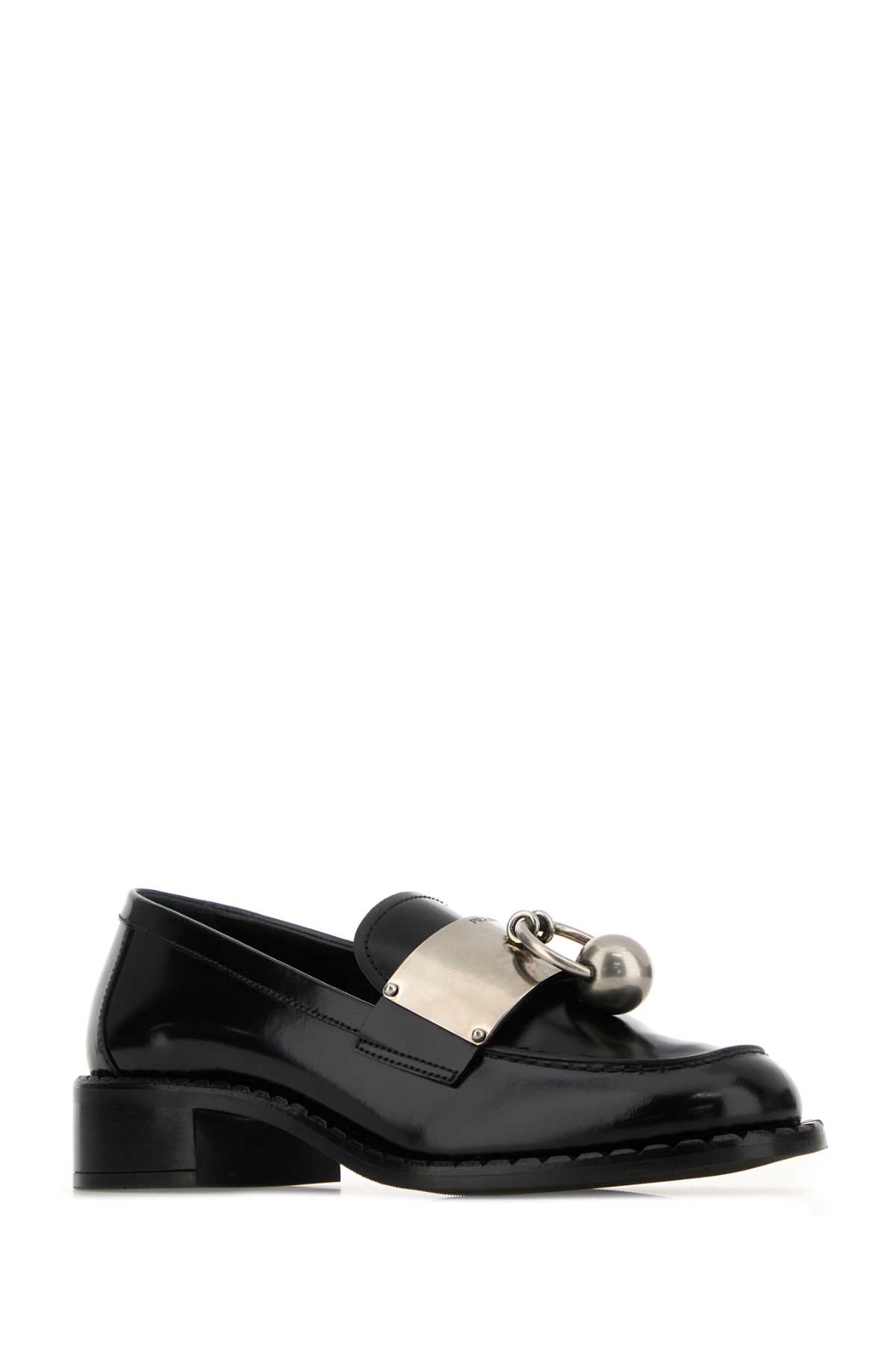 Prada Brushed Leather Loafers