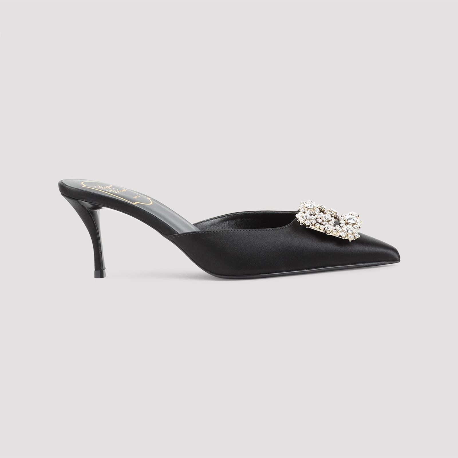 Roger Vivier Efflorescence Mules In Nero