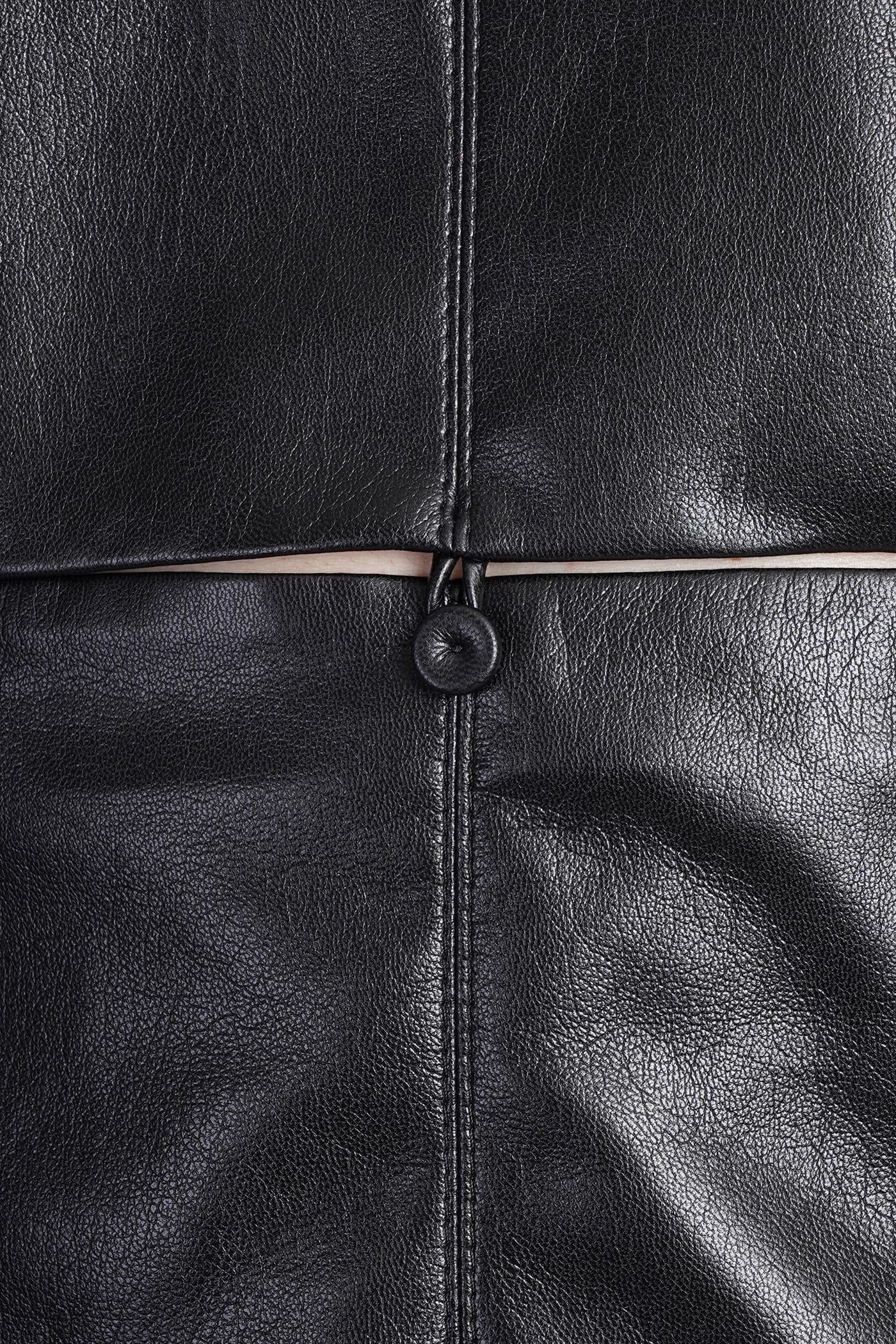 NANUSHKA LAYAN DRESS IN BLACK SYNTHETIC LEATHER