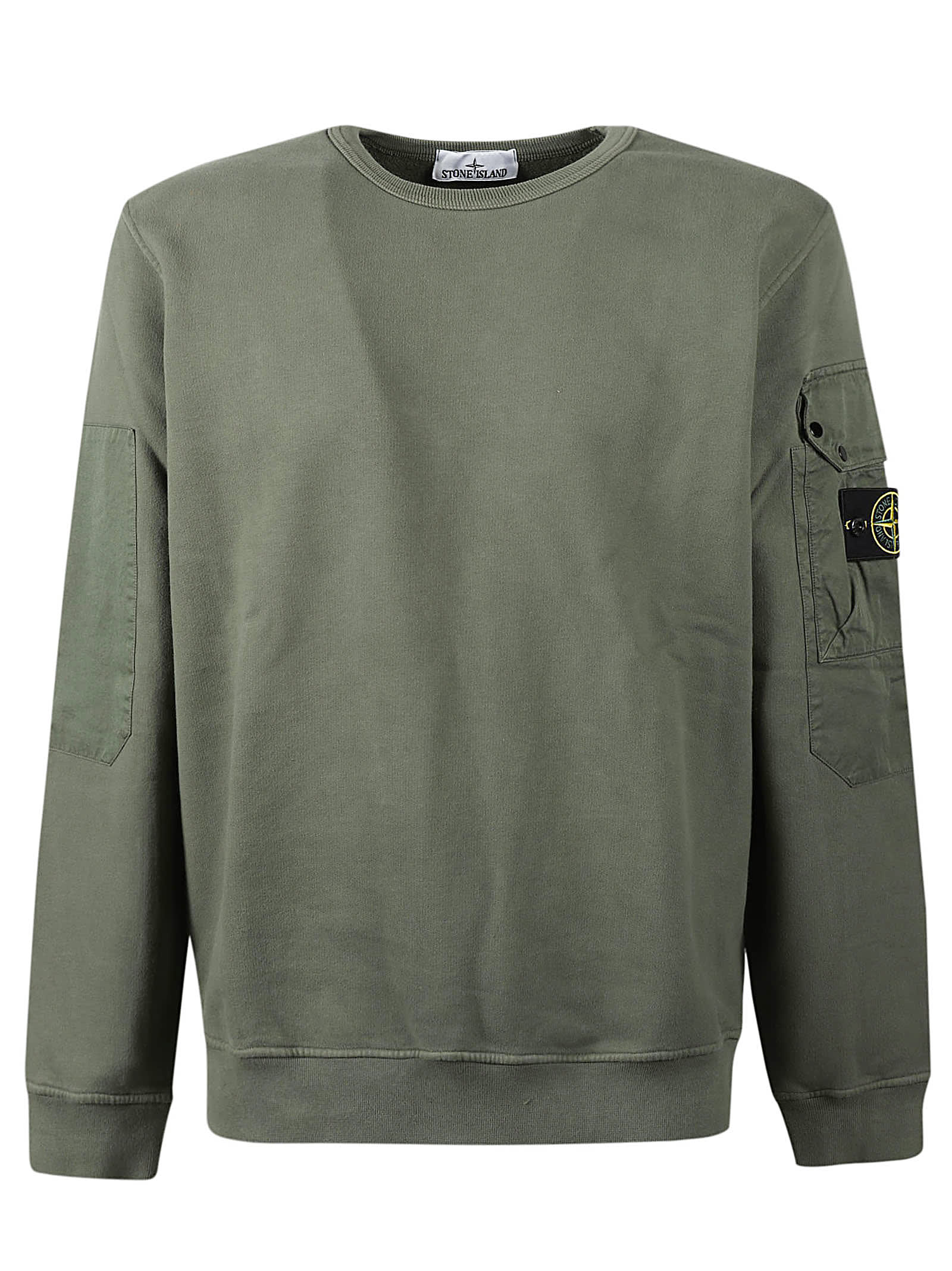 Shop Stone Island Sweatshirt In Musk