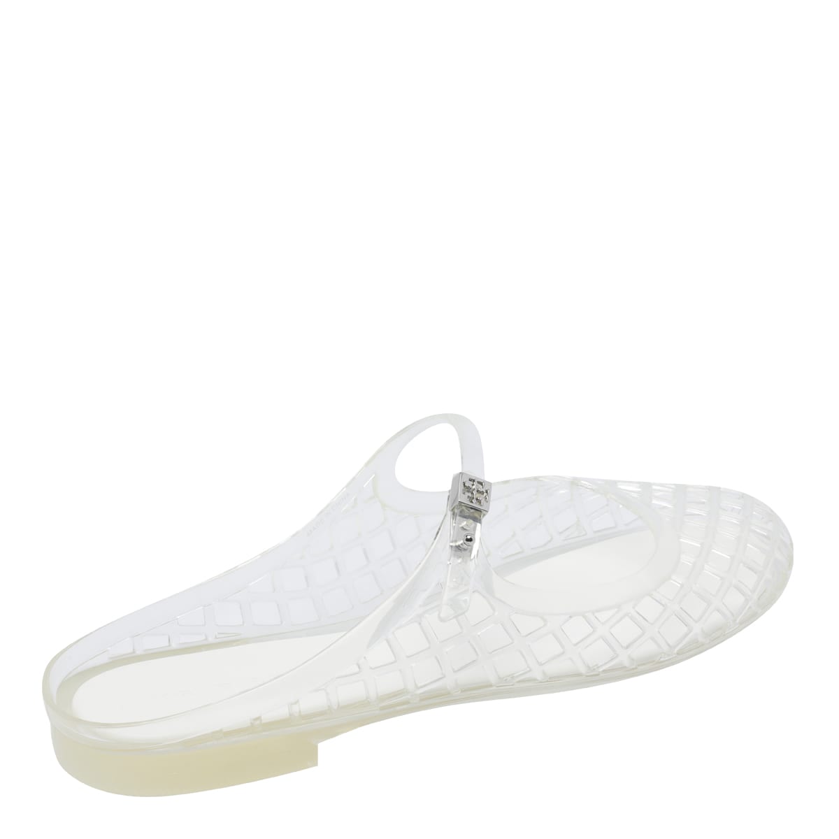 Tory Burch Mellow Jelly Mary Jane In Silver