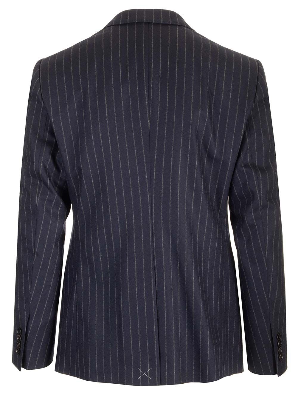 Shop Dolce & Gabbana Midnight Blue Virgin Wool Blazer