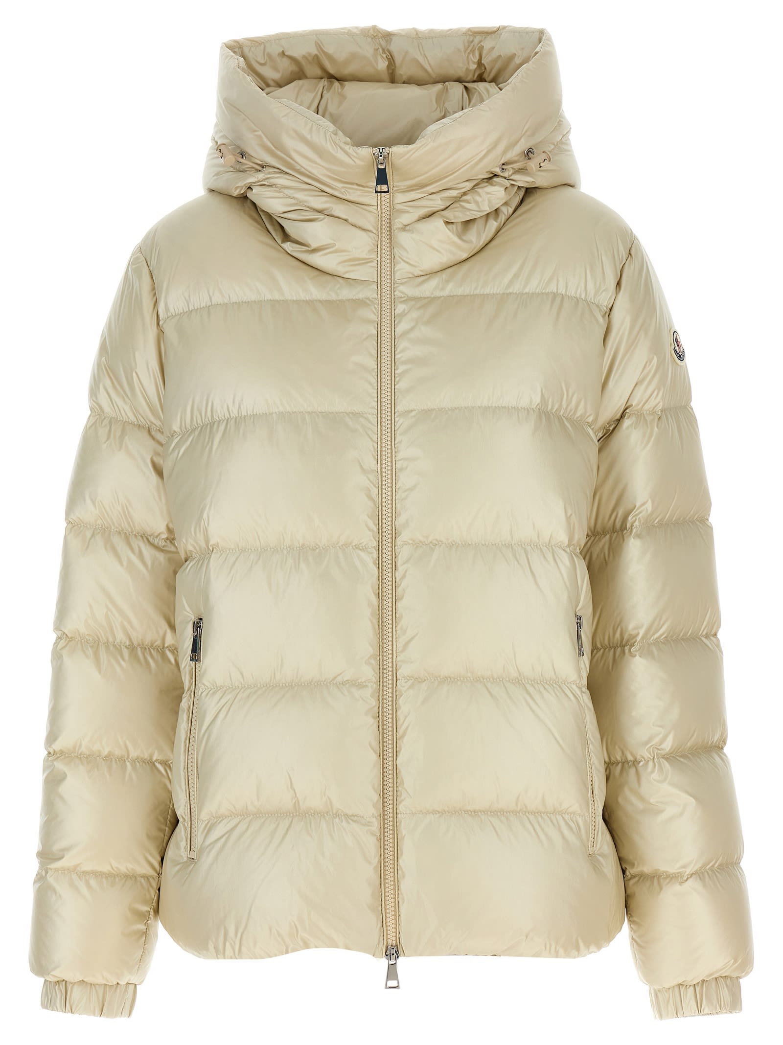 Shop Moncler Biron Down Jacket In White