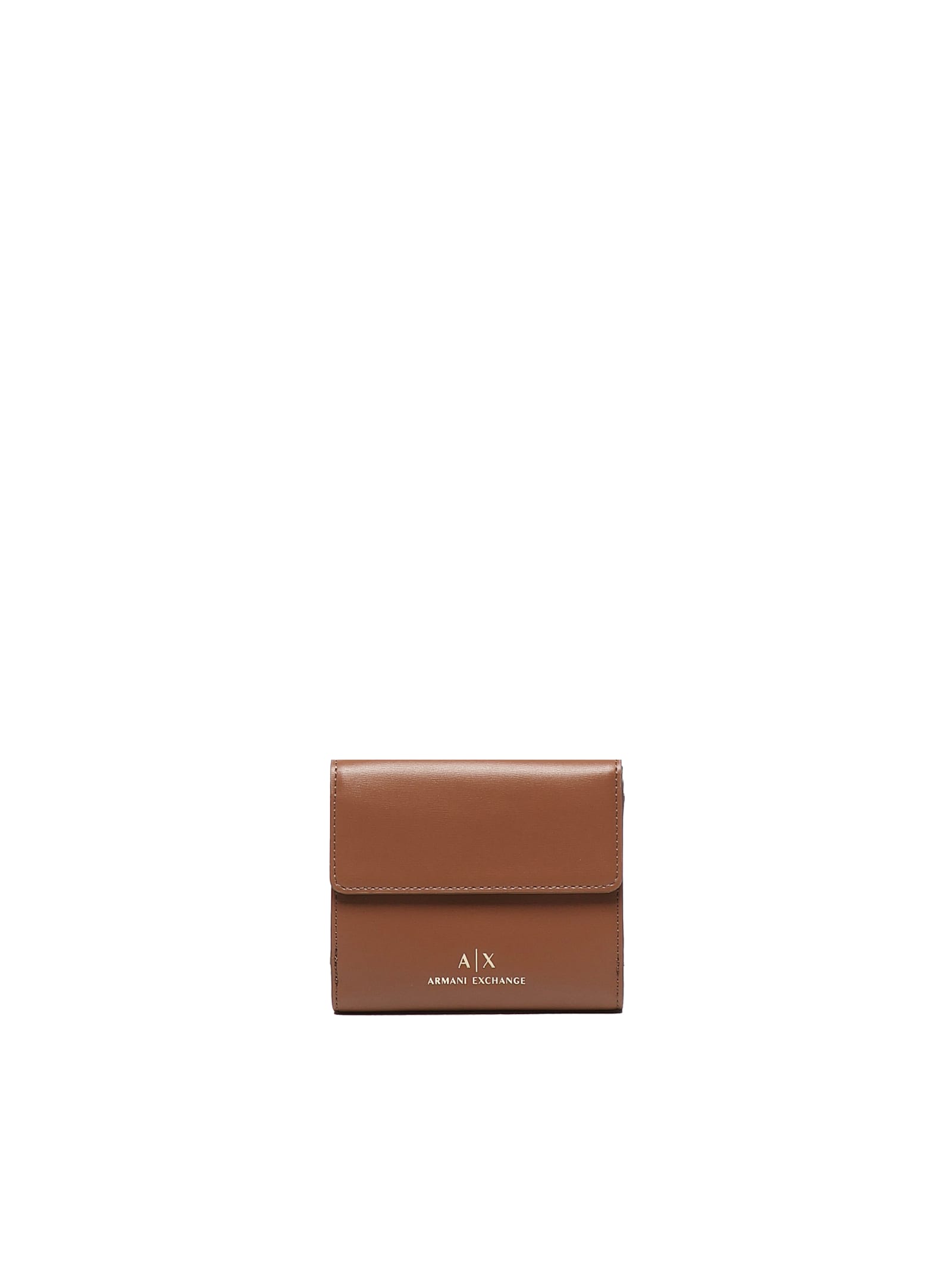 Armani Exchange Wallet With Padlock In Brown