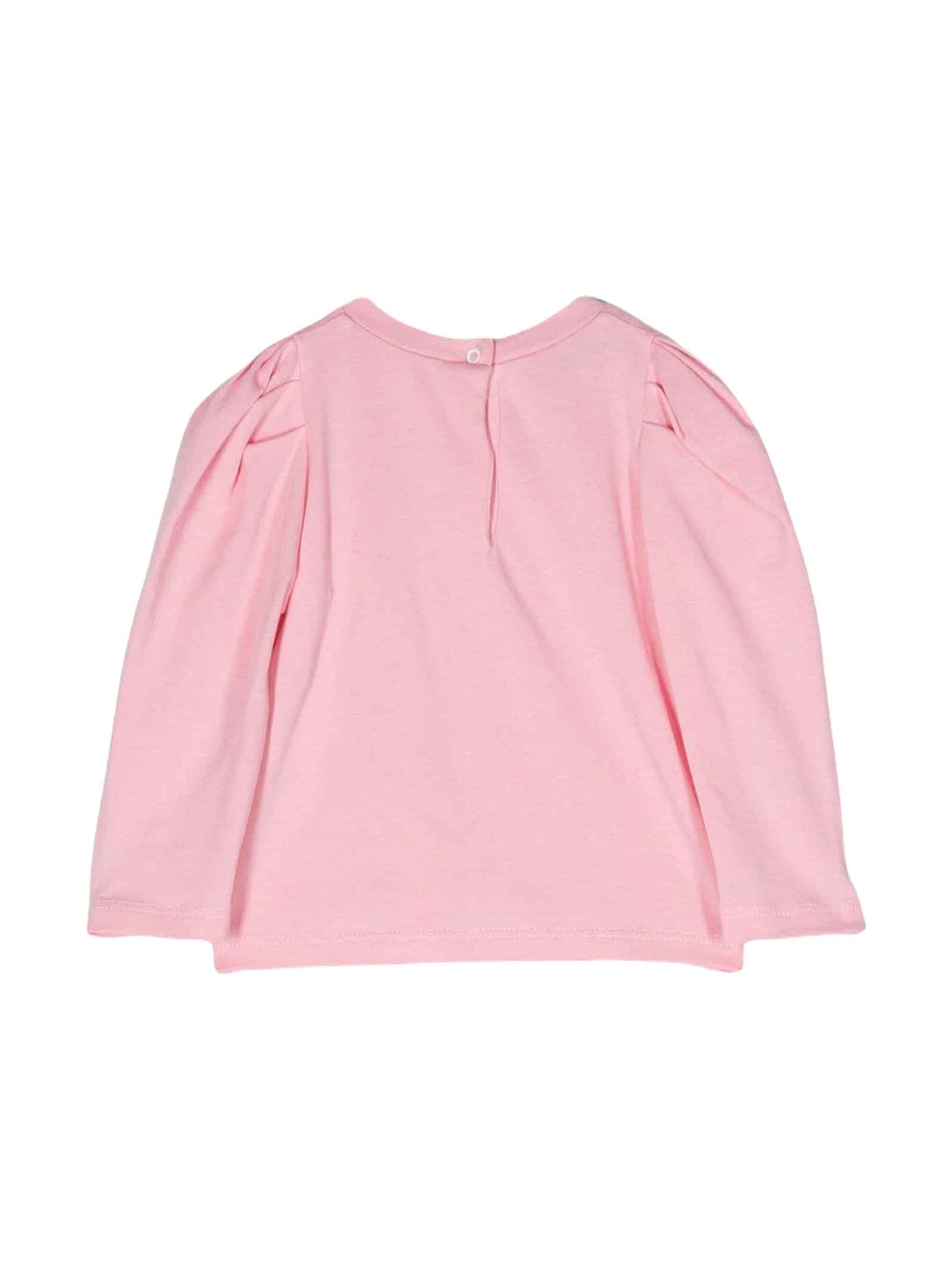 Shop Miss Blumarine Pink T-shirt Baby Girl  In Rosa