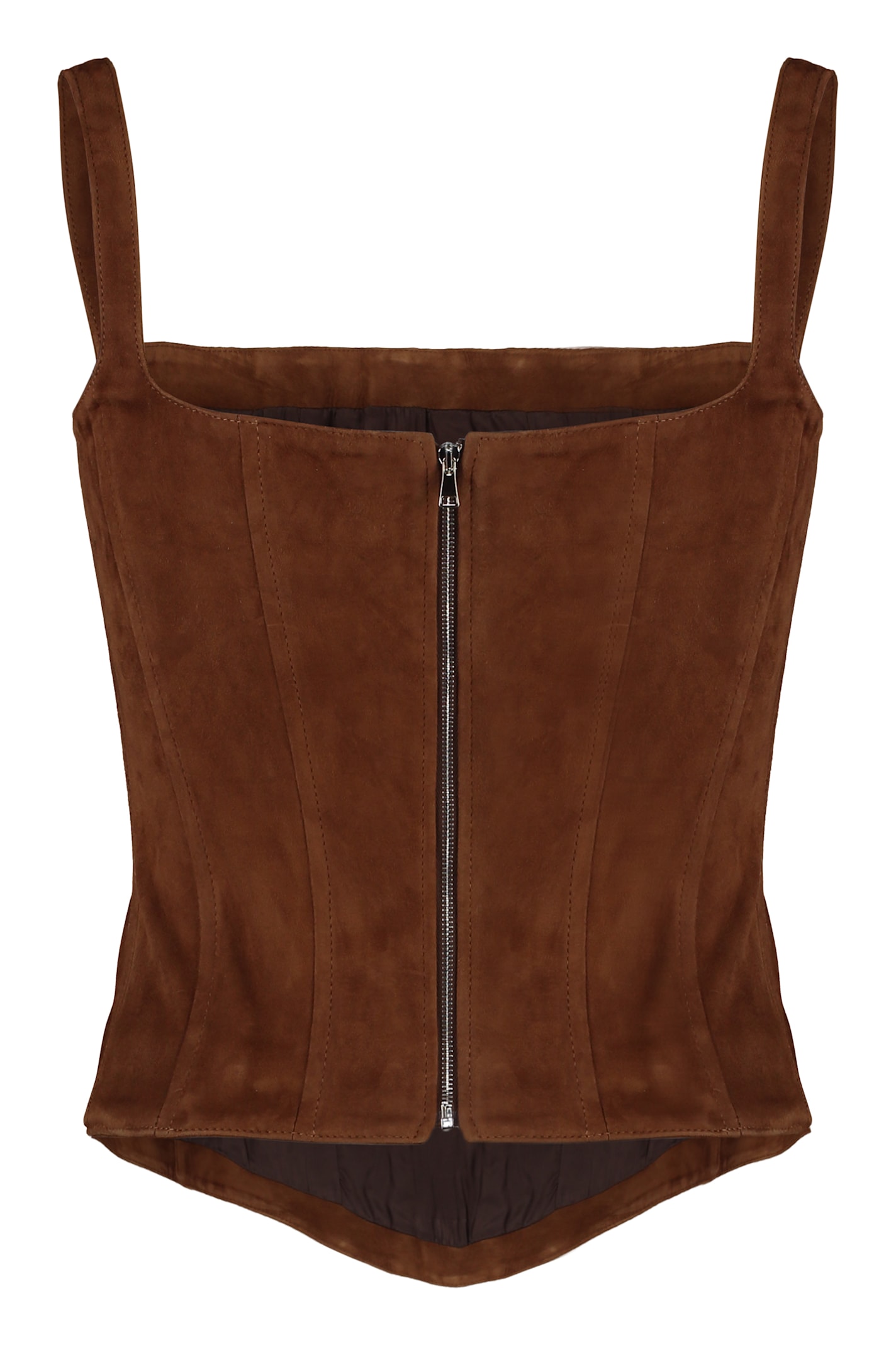 Shop Giuseppe Di Morabito Corset Top In Camel