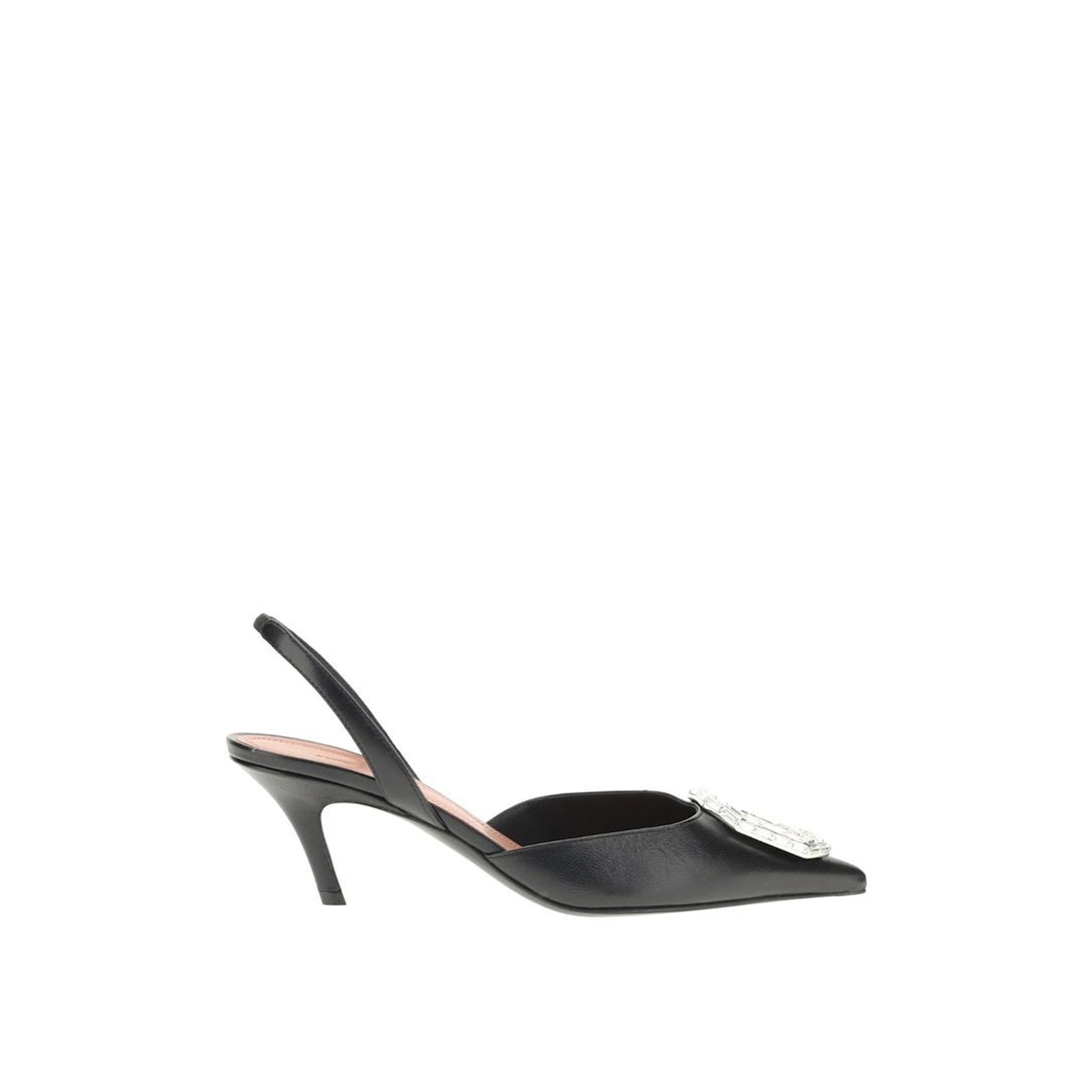 Amina Muaddi Camelia 60 Crystal-embellished Metallic Tweed Slingback Pumps In Black