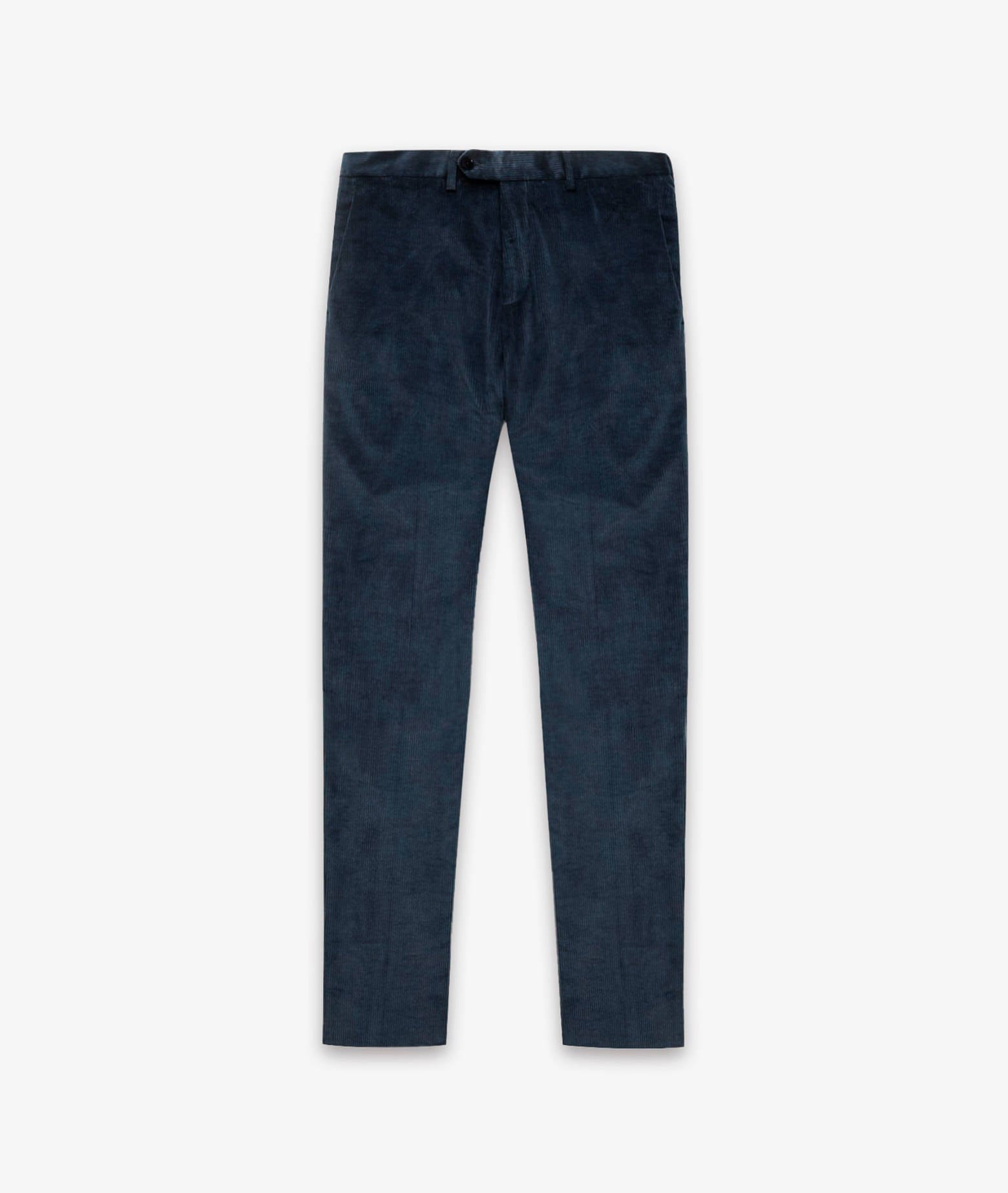 Larusmiani Velvet Trousers Howard Pants In Blue
