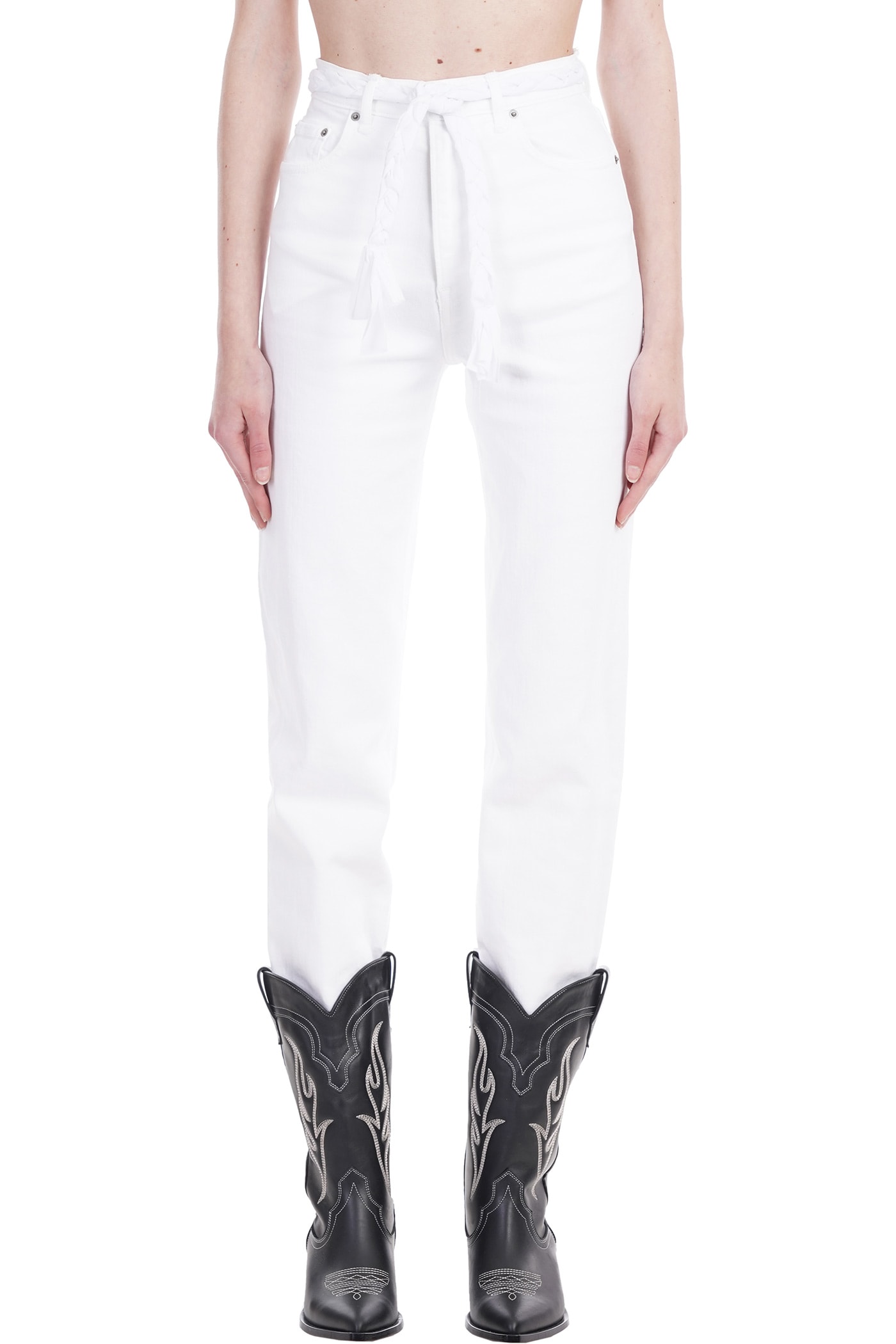 Haikure Virginia Jeans In White Cotton