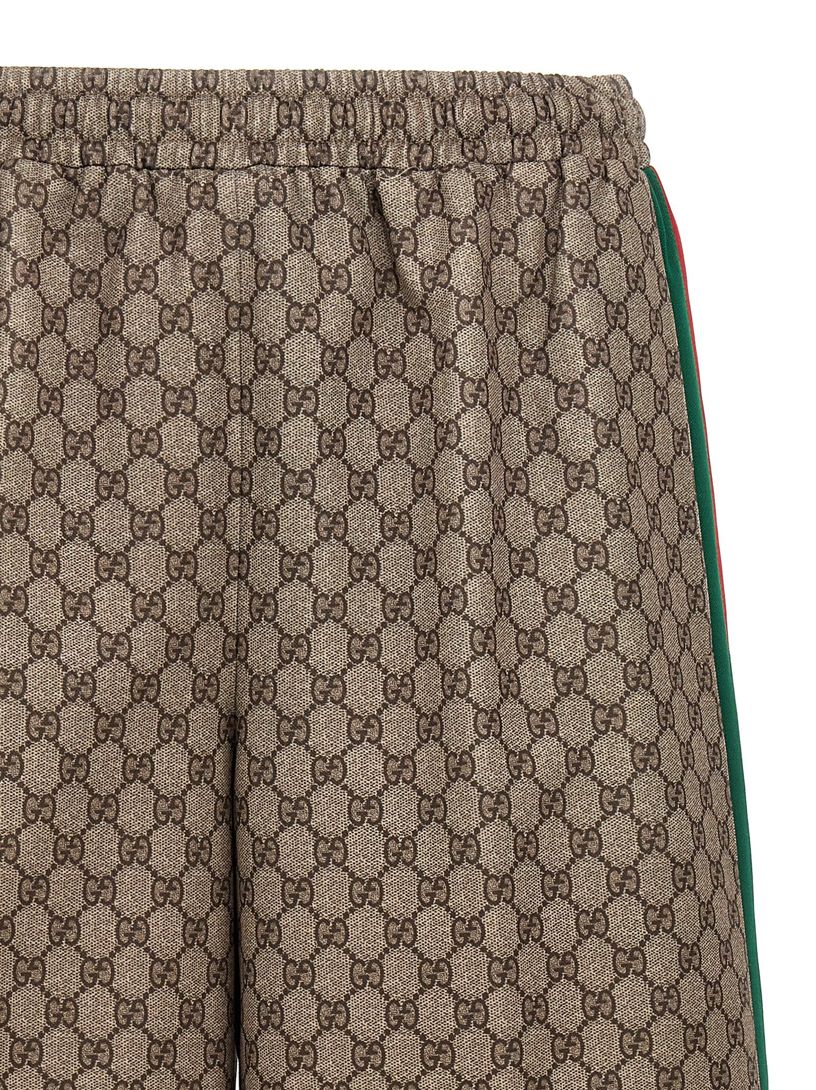 Shop Gucci Nastro Web Bermuda Shorts In Beige