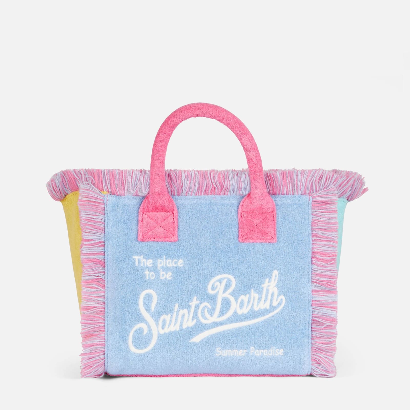 Mc2 Saint Barth Fiorucci Angels-print Beach Bag in Blue