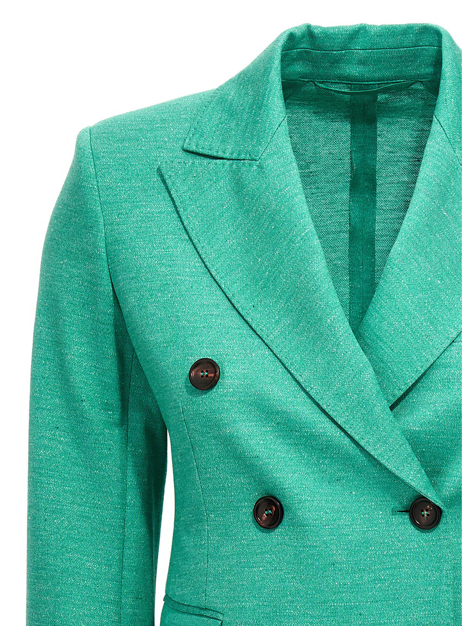 Shop Max Mara Zirlo Blazer Jacket In Green