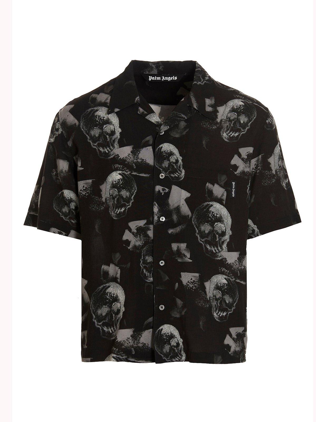 Palm Angels Skull-printed Short-sleeved Shirt