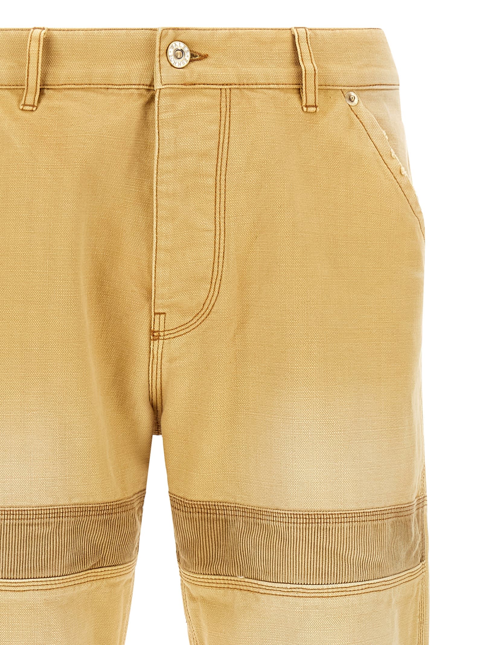 Wales Bonner Japanese Canvas Sierra Straight Trousers In Multi