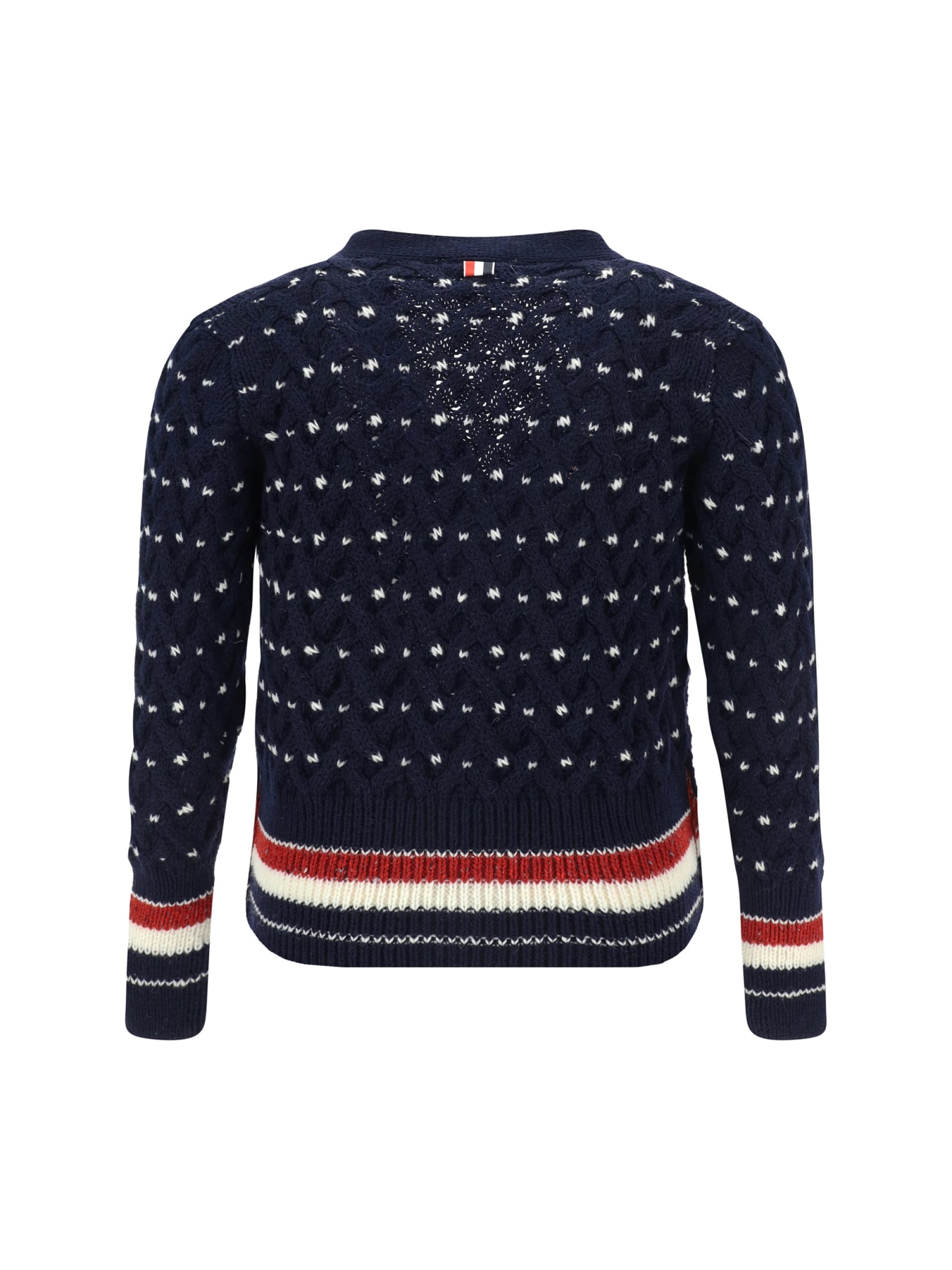 Shop Thom Browne Cardigan In Navy