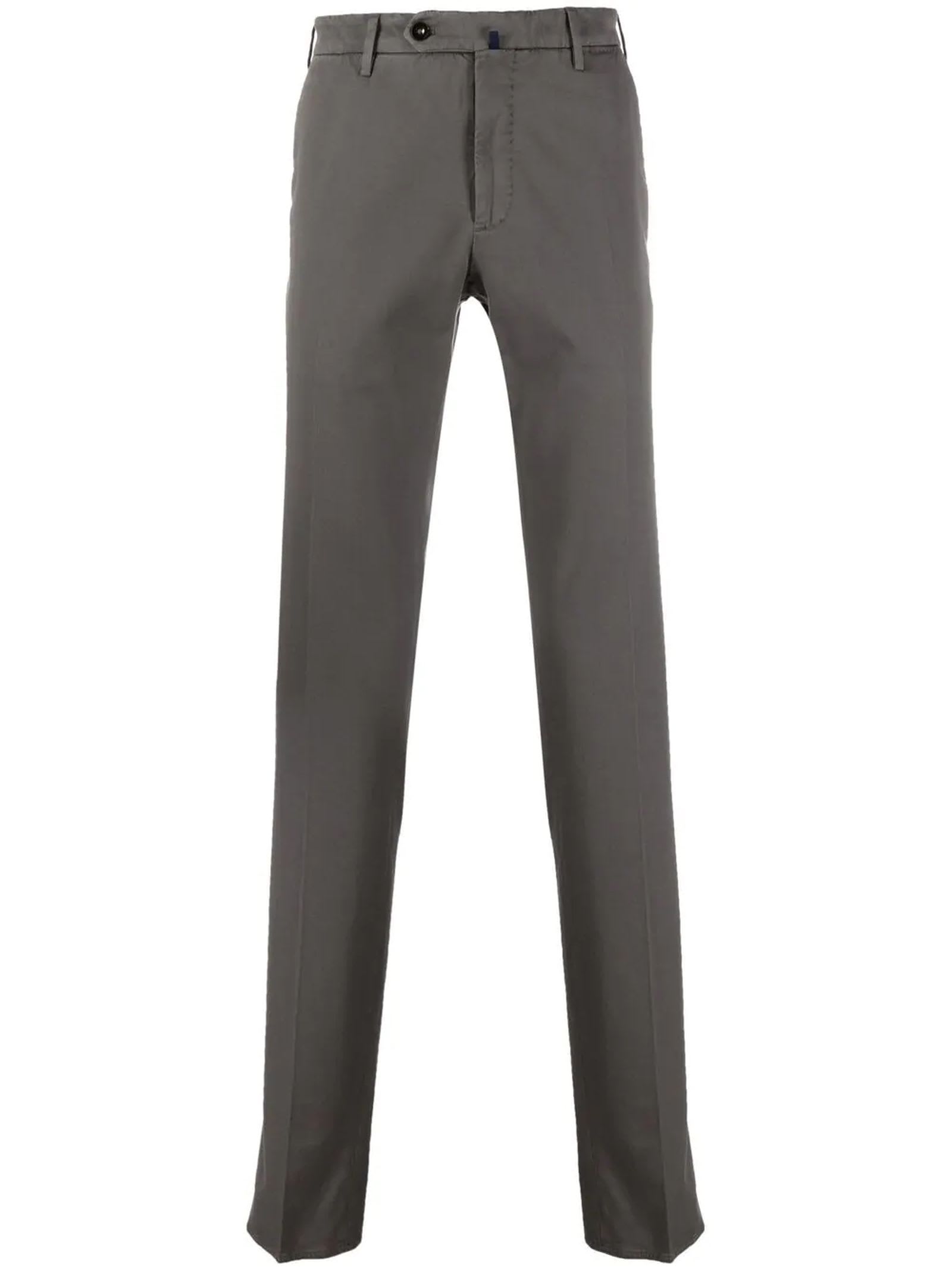 Incotex Green Cotton Tailored Trousers