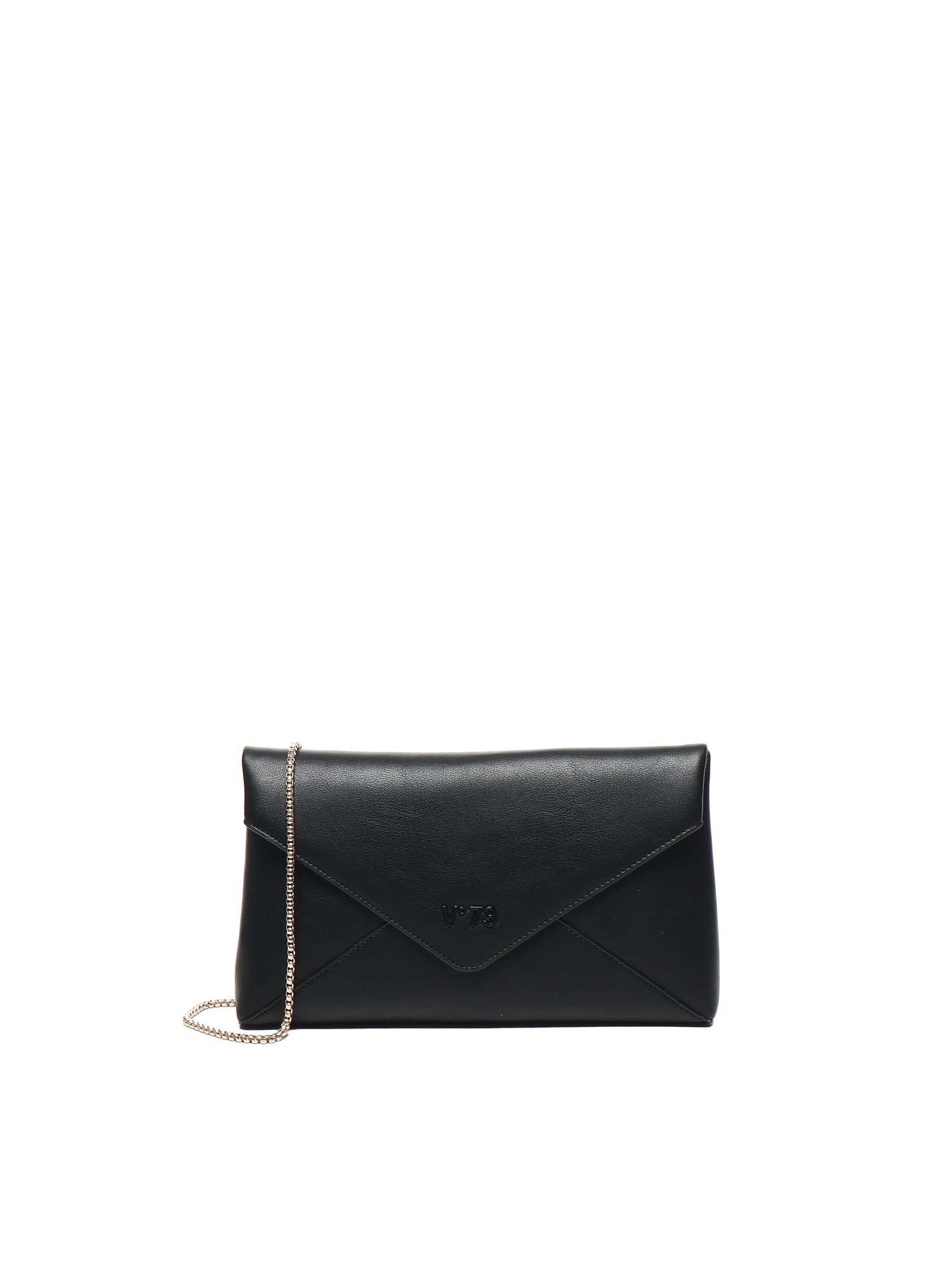 V73 Demi Clutch Bag With Logo In Black