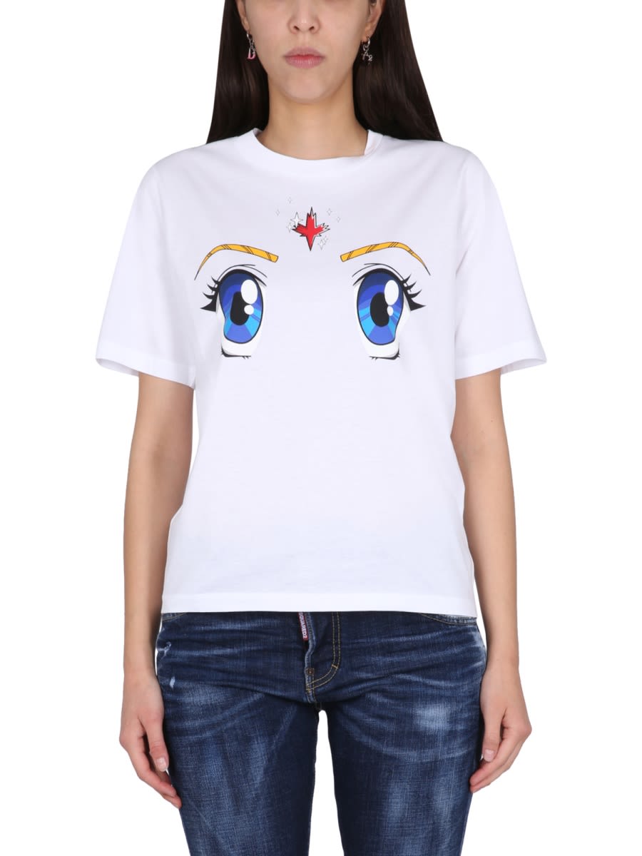 Dsquared2 Sailor Moon T-shirt In White