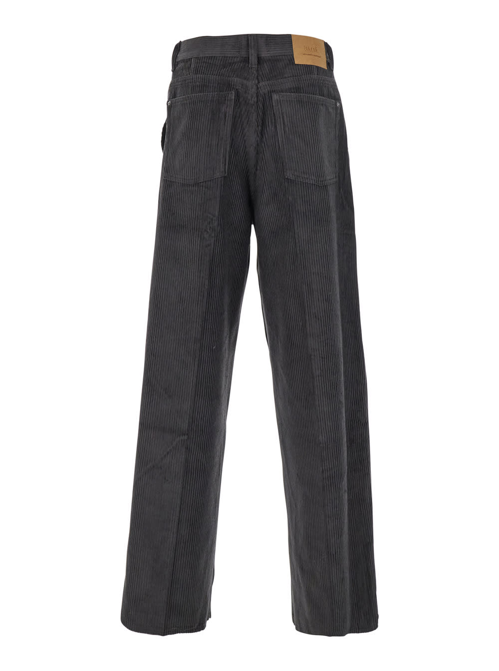 Ami Alexandre Mattiussi Large Fit Pant In Gray
