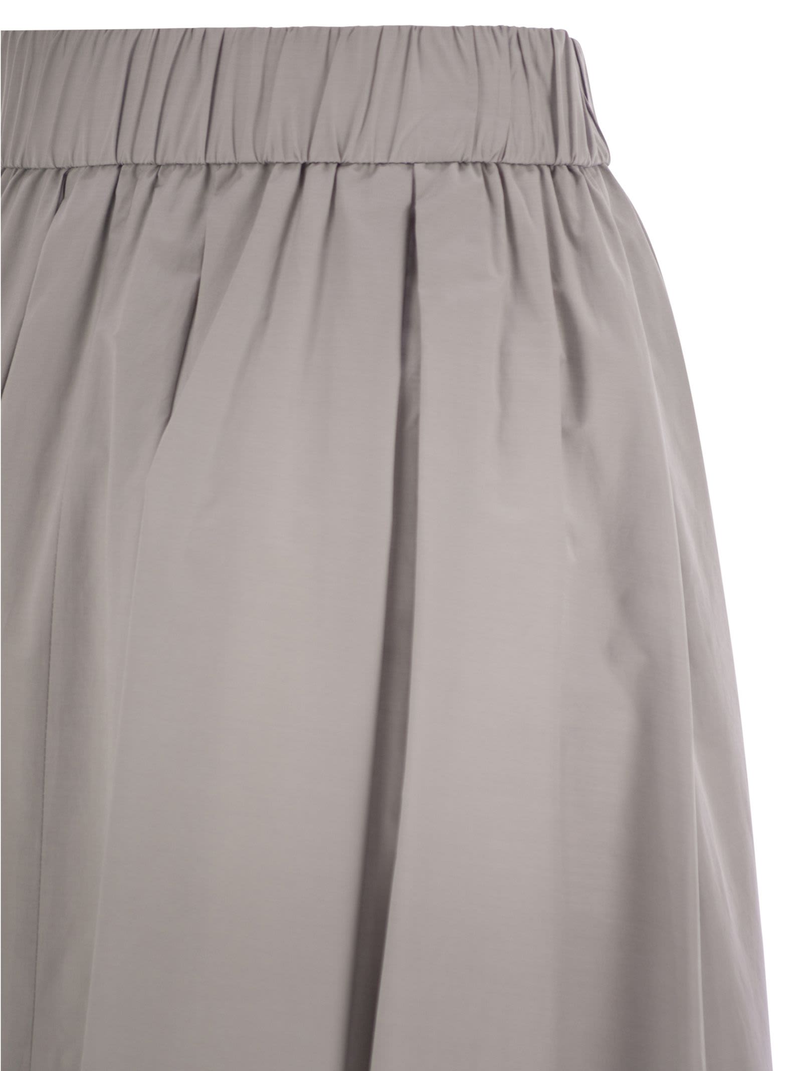 Peserico Women Long Skirt In Lightweight Canvas Parachute