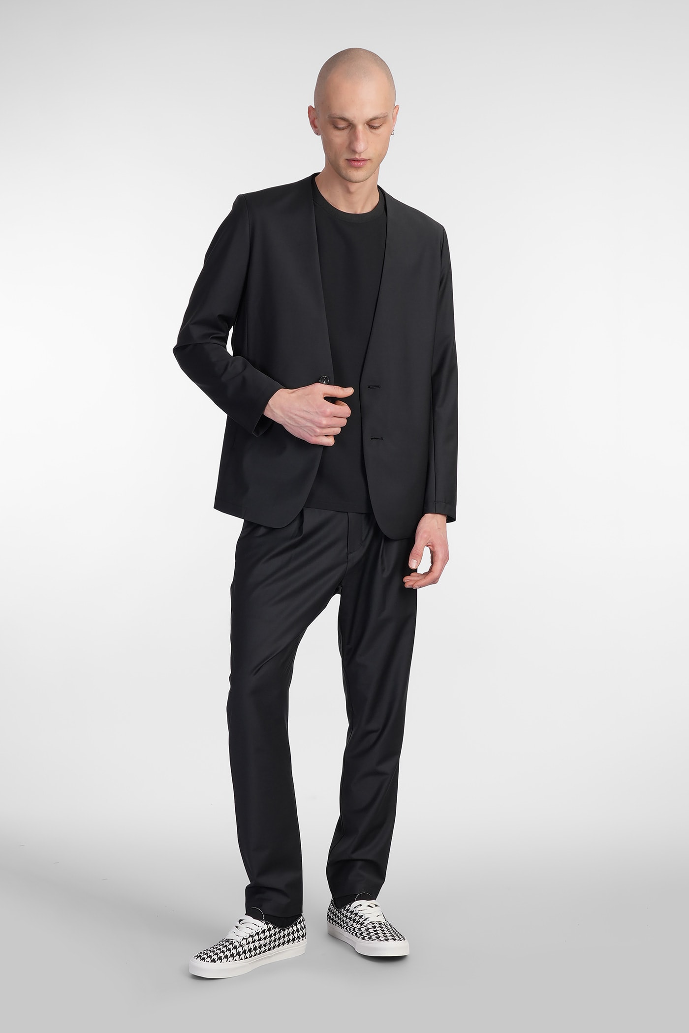 Attachment Blazer In Blue Polyester In Black