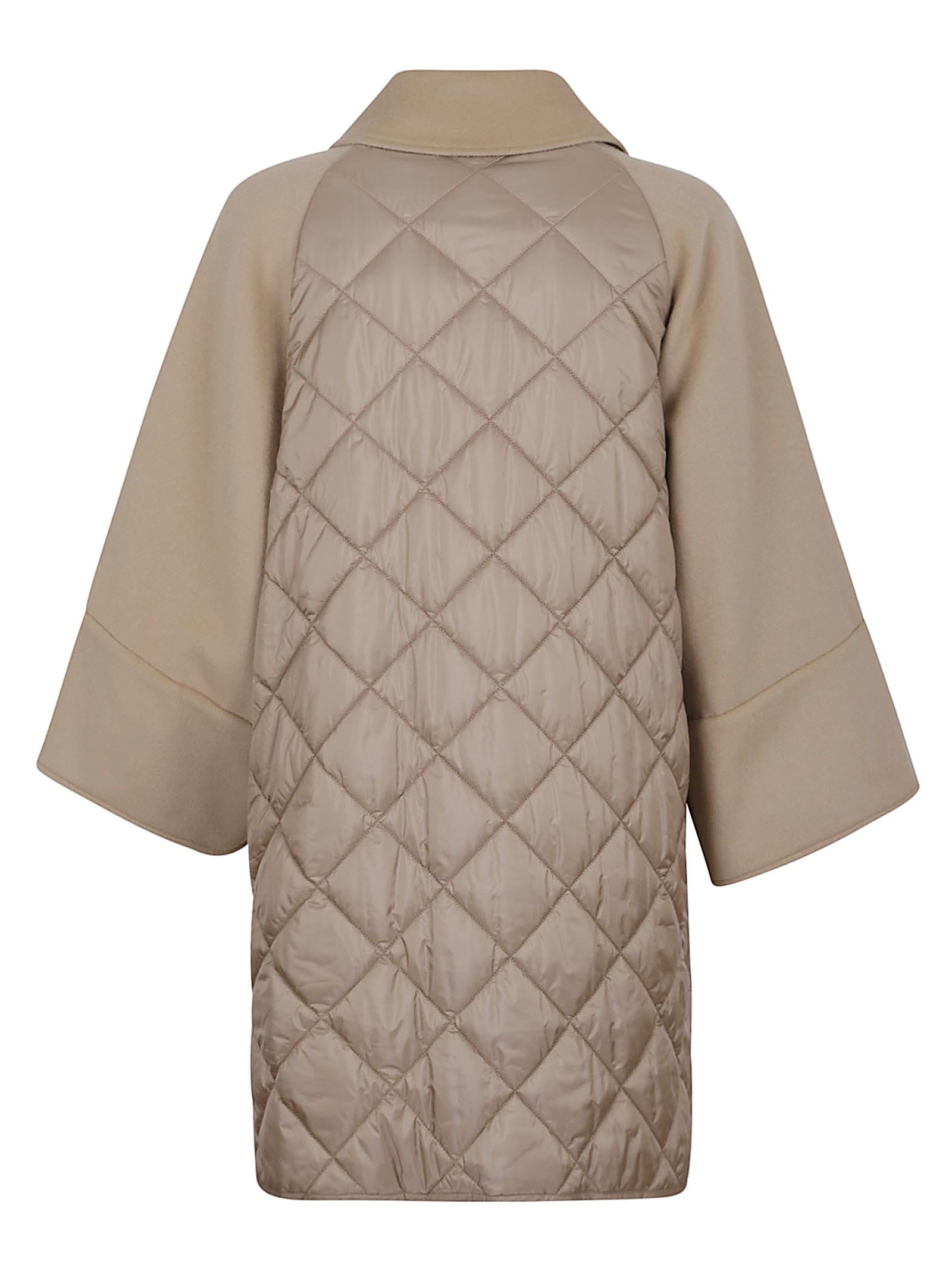 Weekend Max Mara Rufo Quilted Coat In Neutral