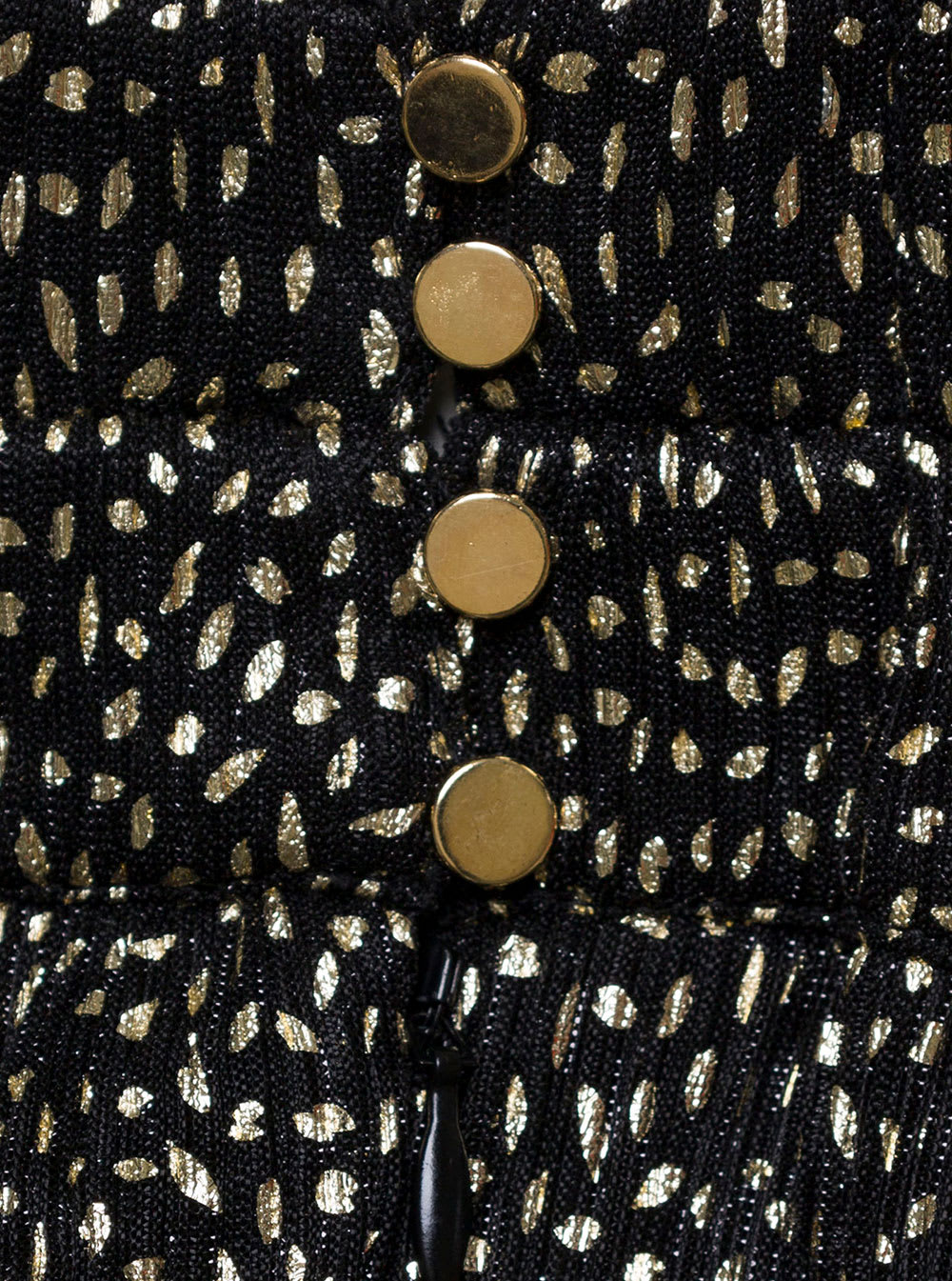 Shop Sabina Musayev Henrietta Black Maxi Polka-dots Dress With Cut-out In Tech Fabric Woman