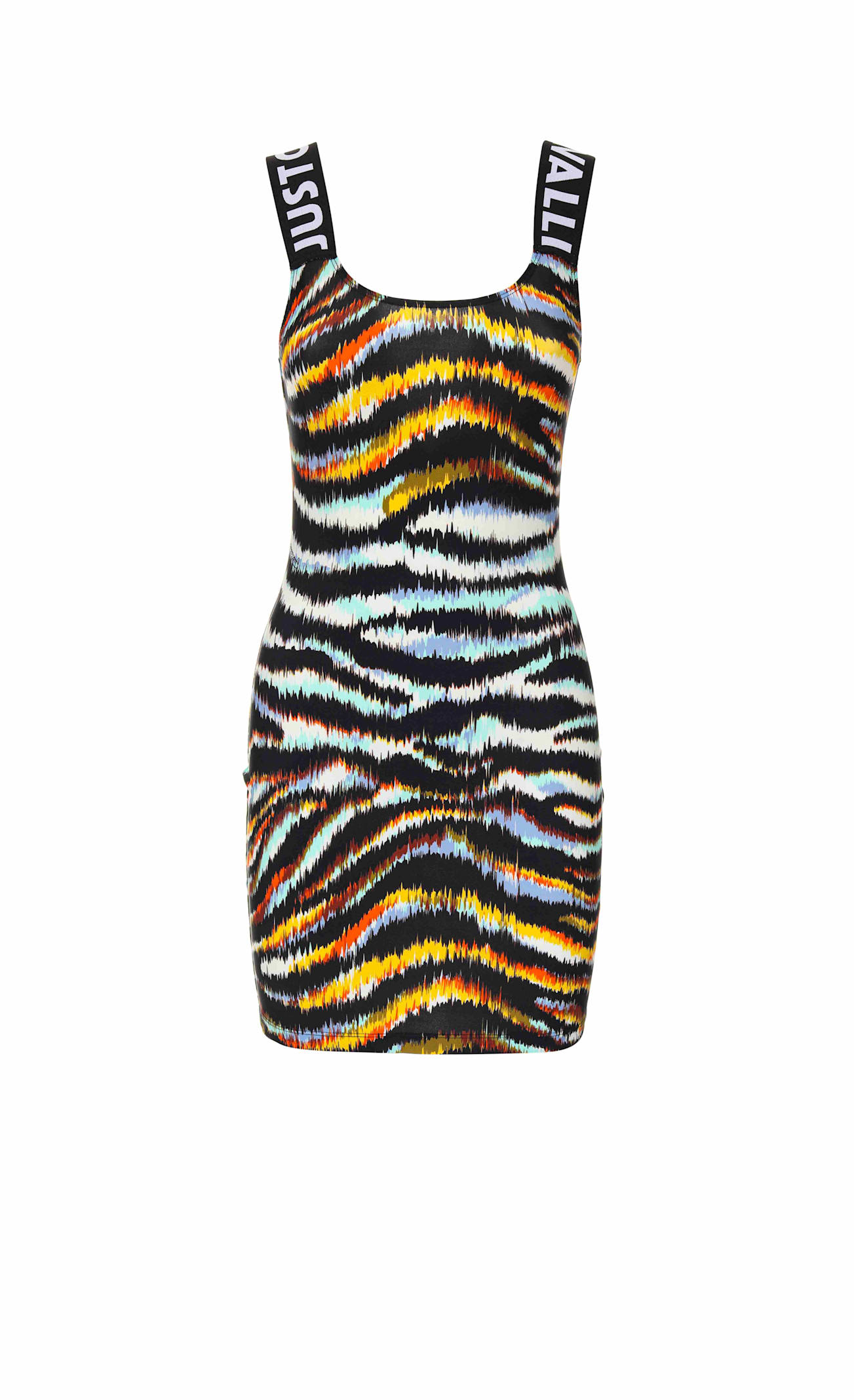 JUST CAVALLI JUST CAVALLI MULTICOLOUR KNEE LENGHT DRESS 