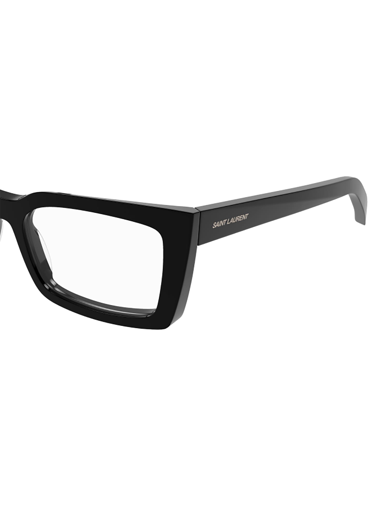 Saint Laurent Sl 554 Eyewear In 001 Black Black Transpare