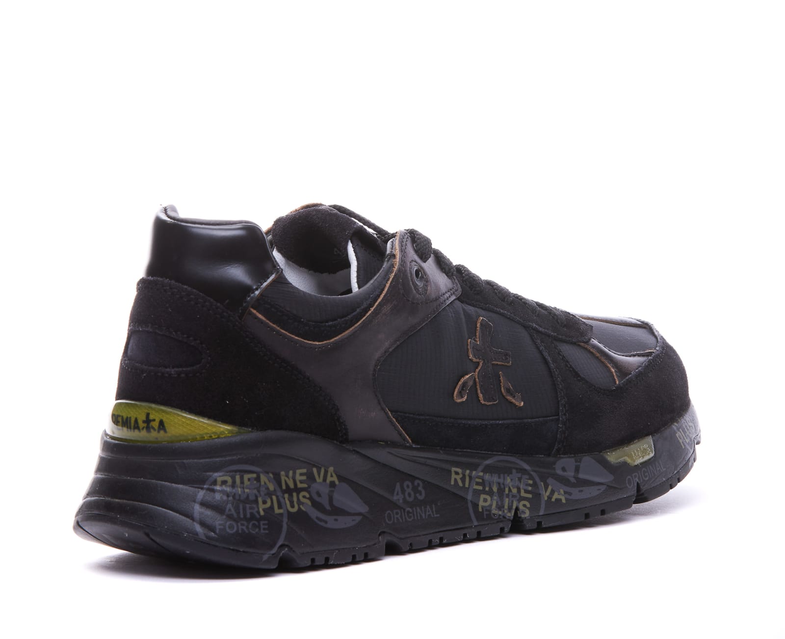 Shop Premiata Mase Sneakers In Nero/marr