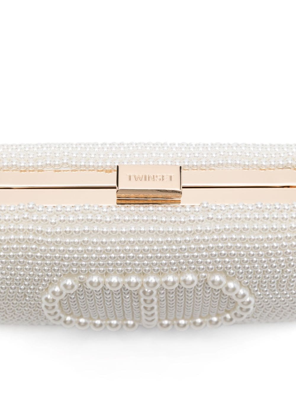 Shop Twinset Clutch Bag In Old White