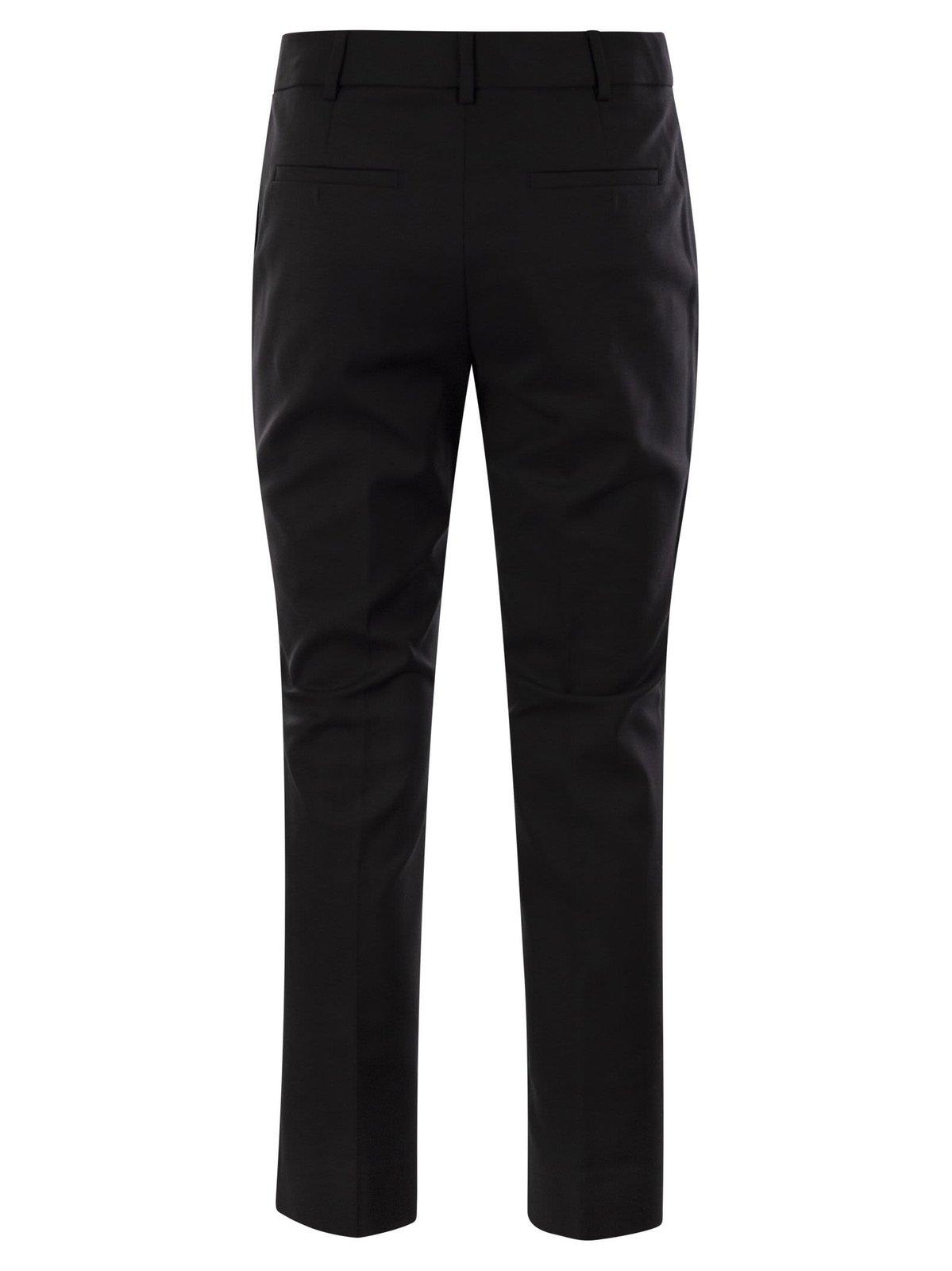 Shop Sportmax Asiago Pleat Detailed Trousers In Black