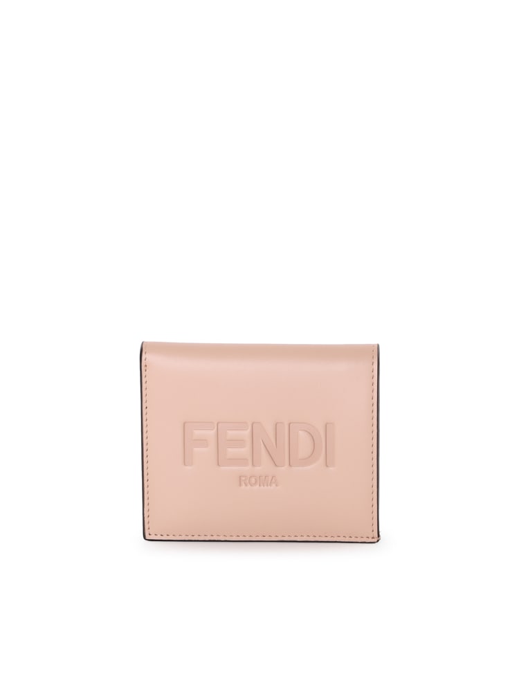 Fendi Leather Wallet With Logo Lettering