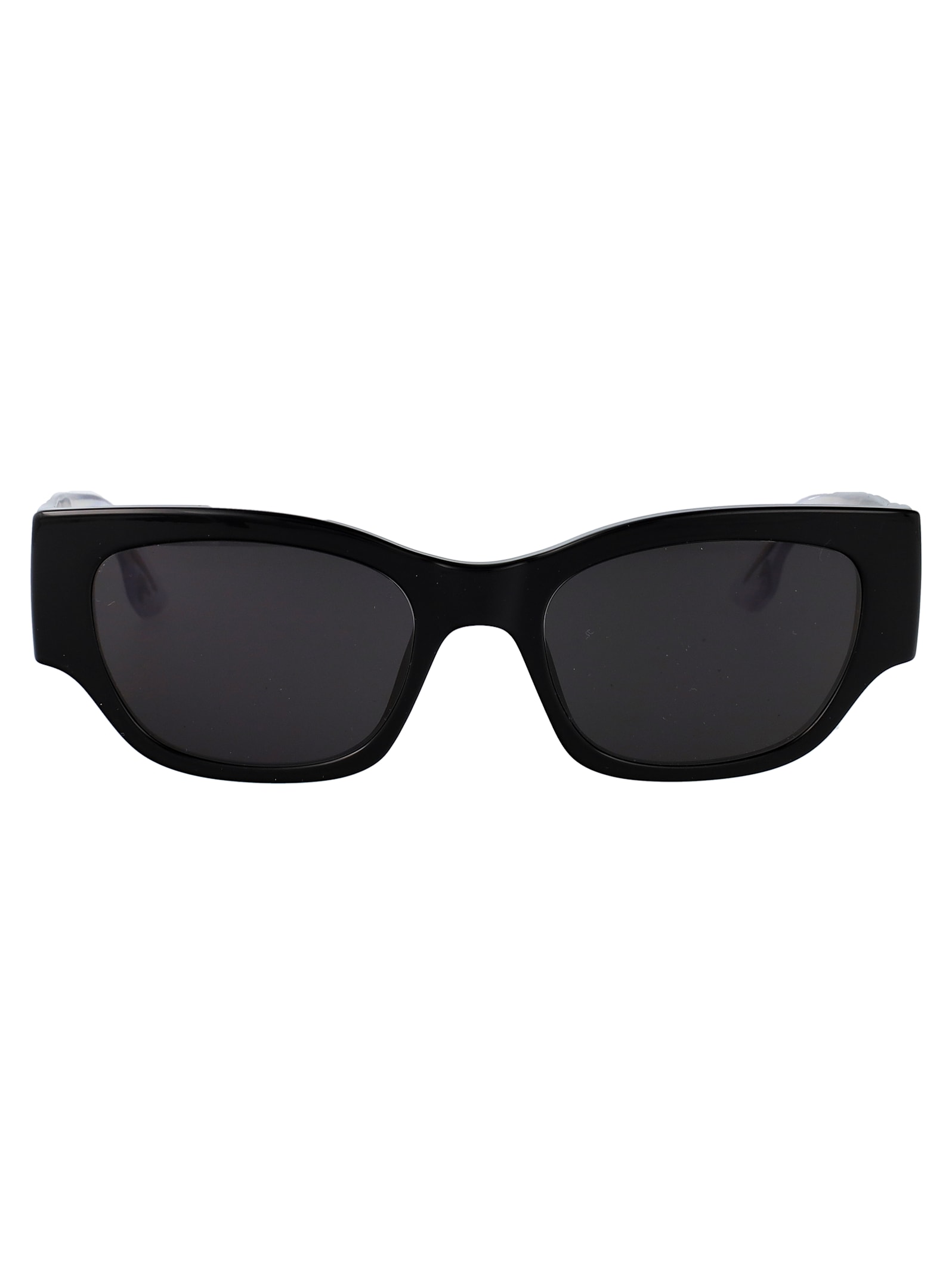 Karl Lagerfeld Round Sunglasses Klj6168 S 1 In Black