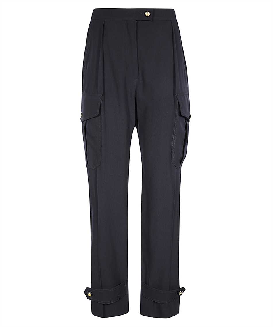 Shop Alexander Mcqueen Wool Blend Trousers In Blue