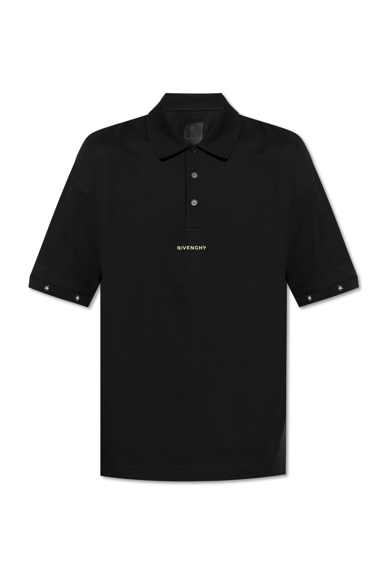 Shop Givenchy Polo With Logo In Black