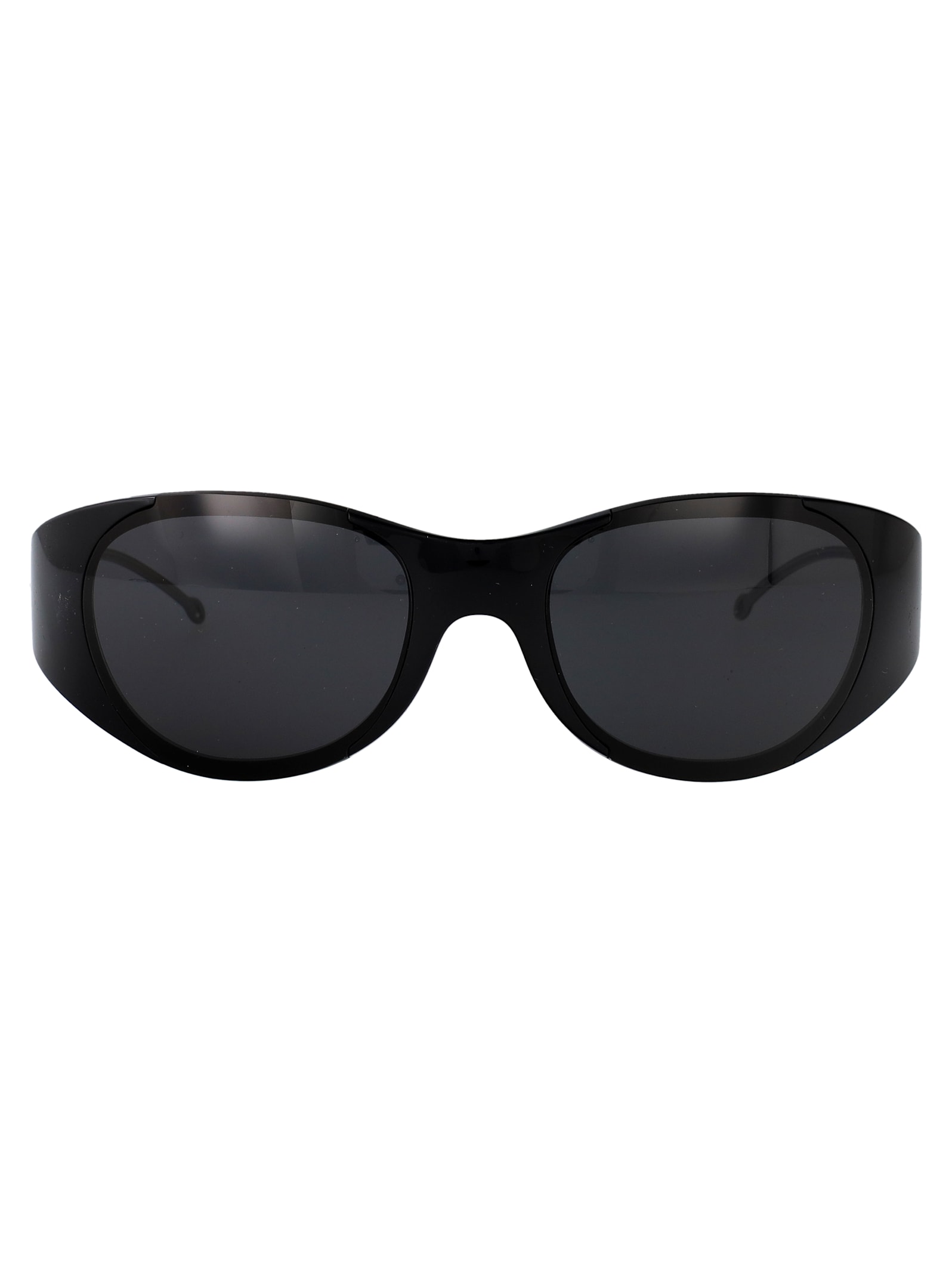 Diesel Nero Lucido Acetate Sunglasses In Black