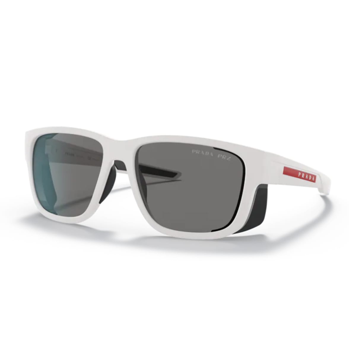 Shop Prada Ps07ws Polarized Sunglasses In Bianco