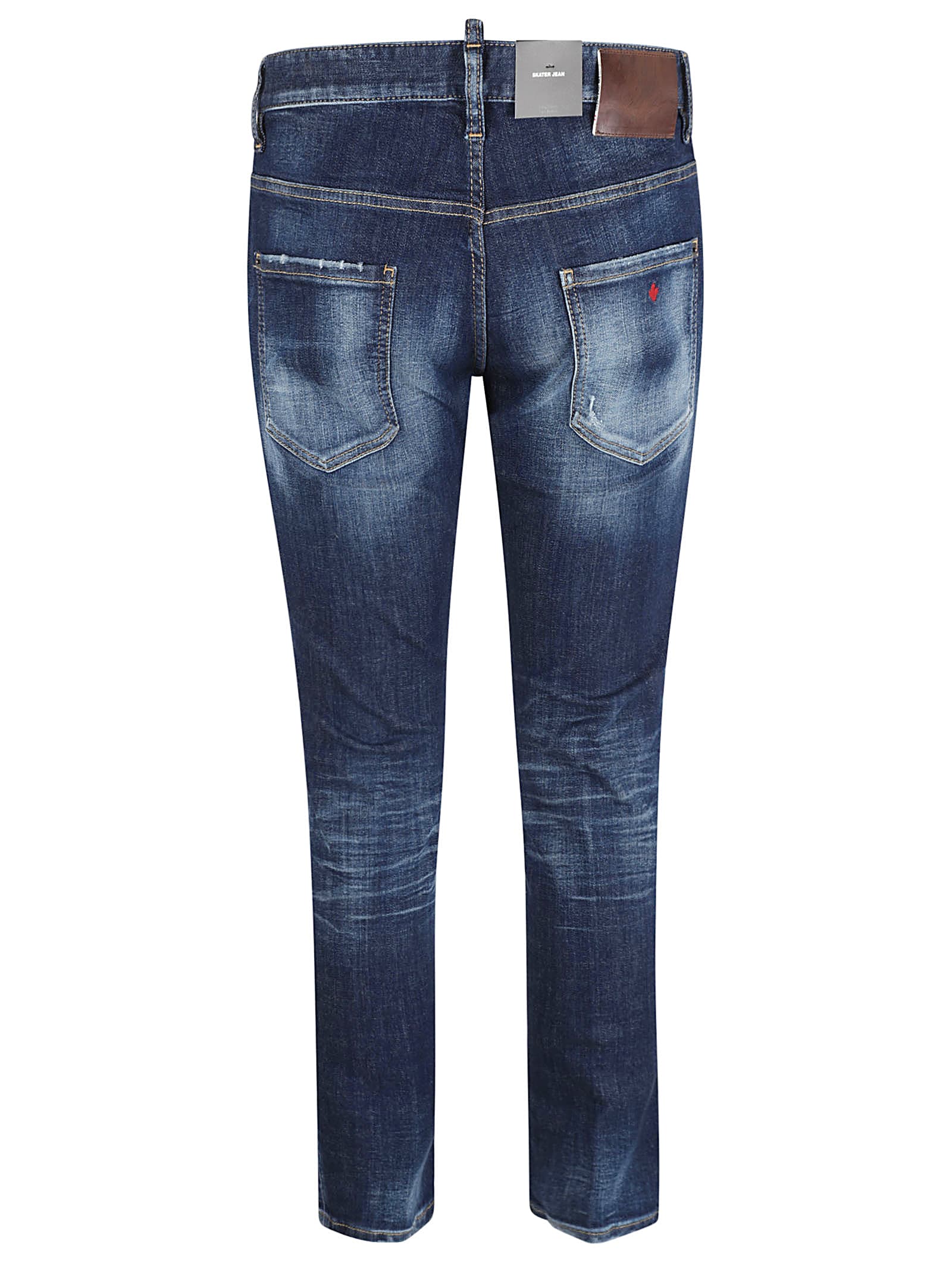 Shop Dsquared2 Skinny Fit Jeans In Navy